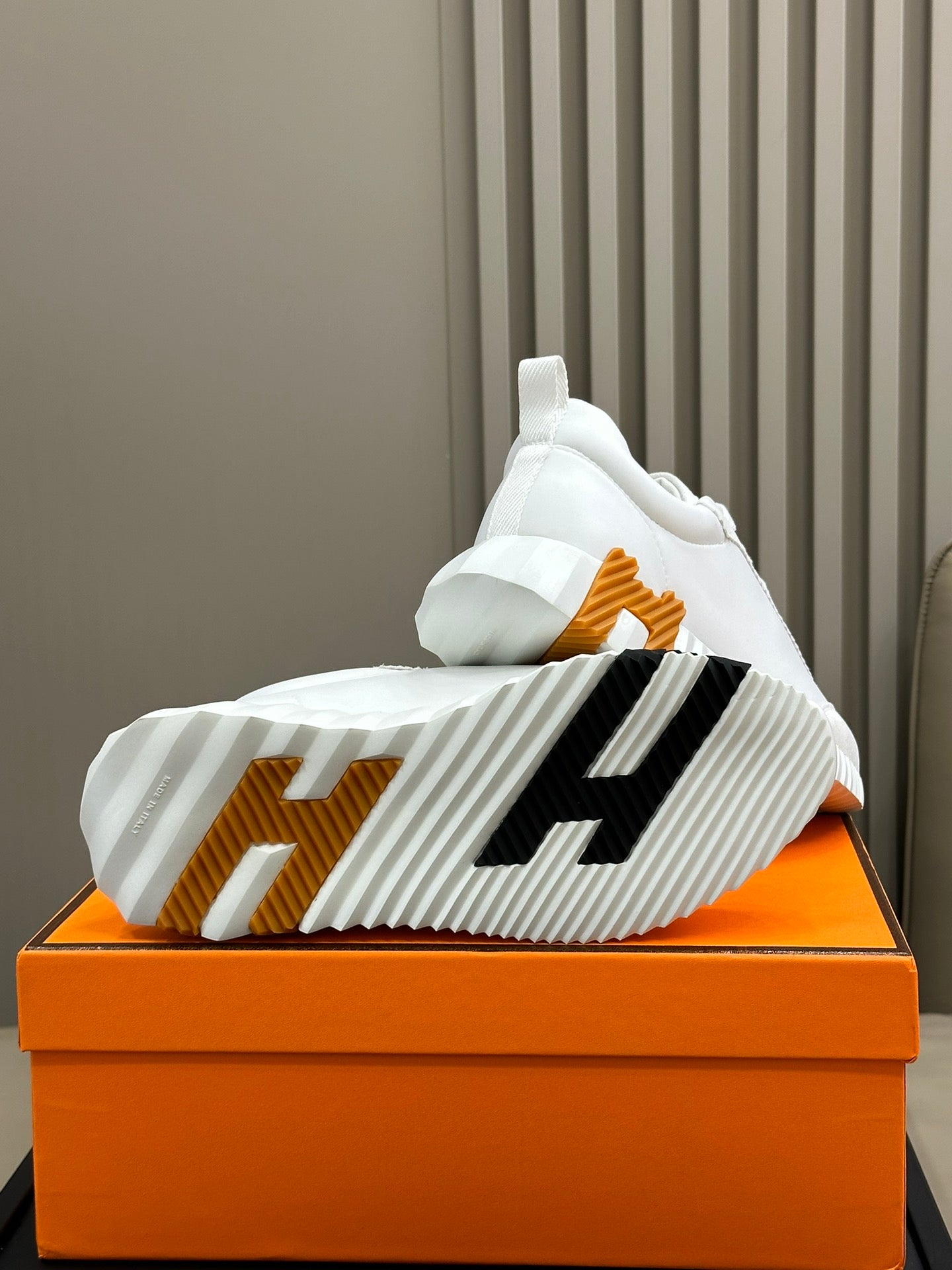 BOUNCING SNEAKERS WHITE CALFSKIN、mysite、Cacoeks