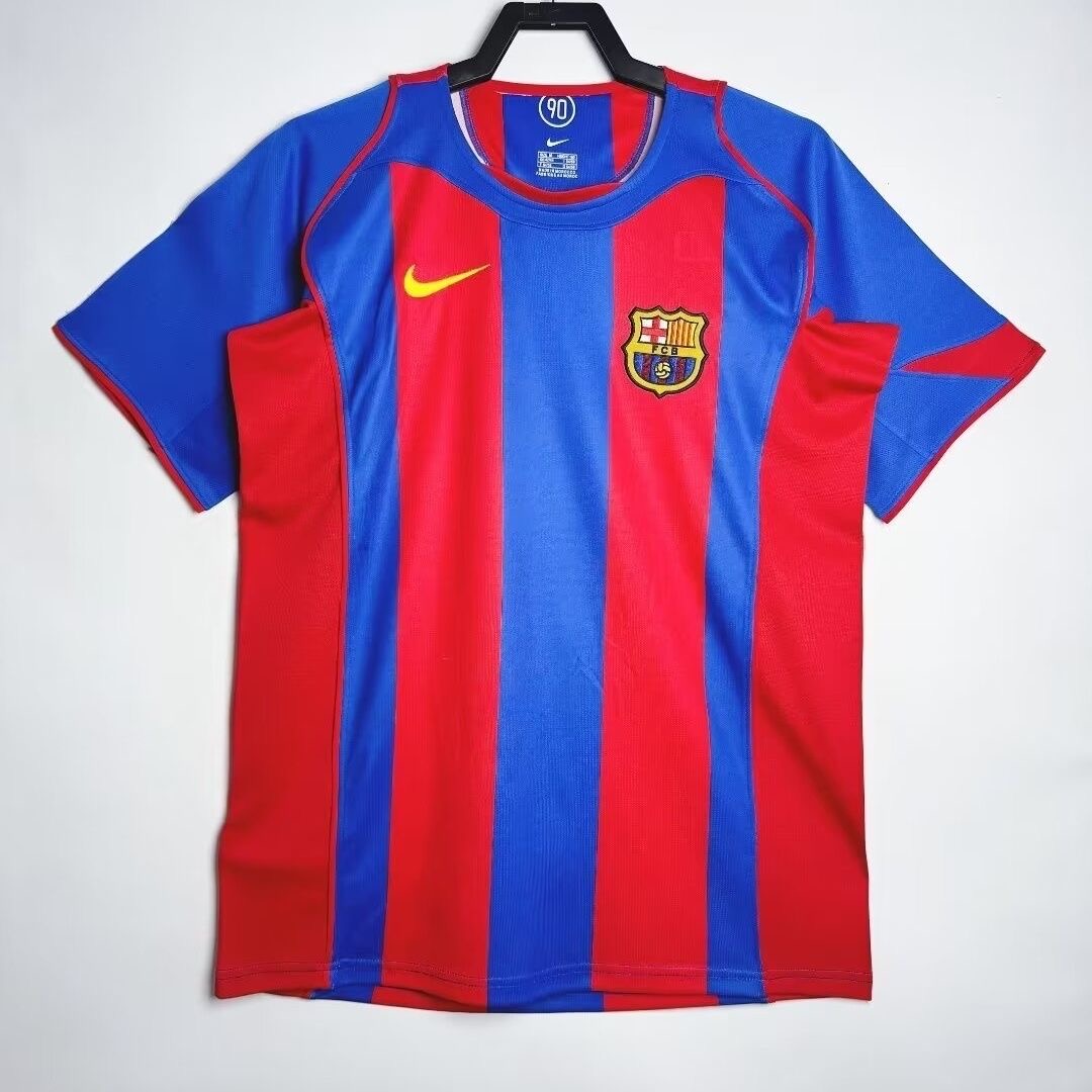 04-05 Barcelona Home soccer jersey-Retro version: Ajax 24-25 Home Stadium Jersey - Fans Version mysite: Adidas luxuryfootballshirts.com: https://www.luxuryfootballshirts.com/