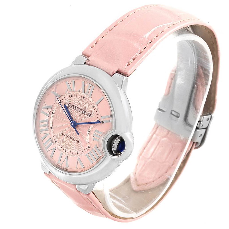 Super Clone 1:1 CARTIER Ballon Bleu Bleu Pink Dial 36mm WSBB0007 Replica-fasswatch