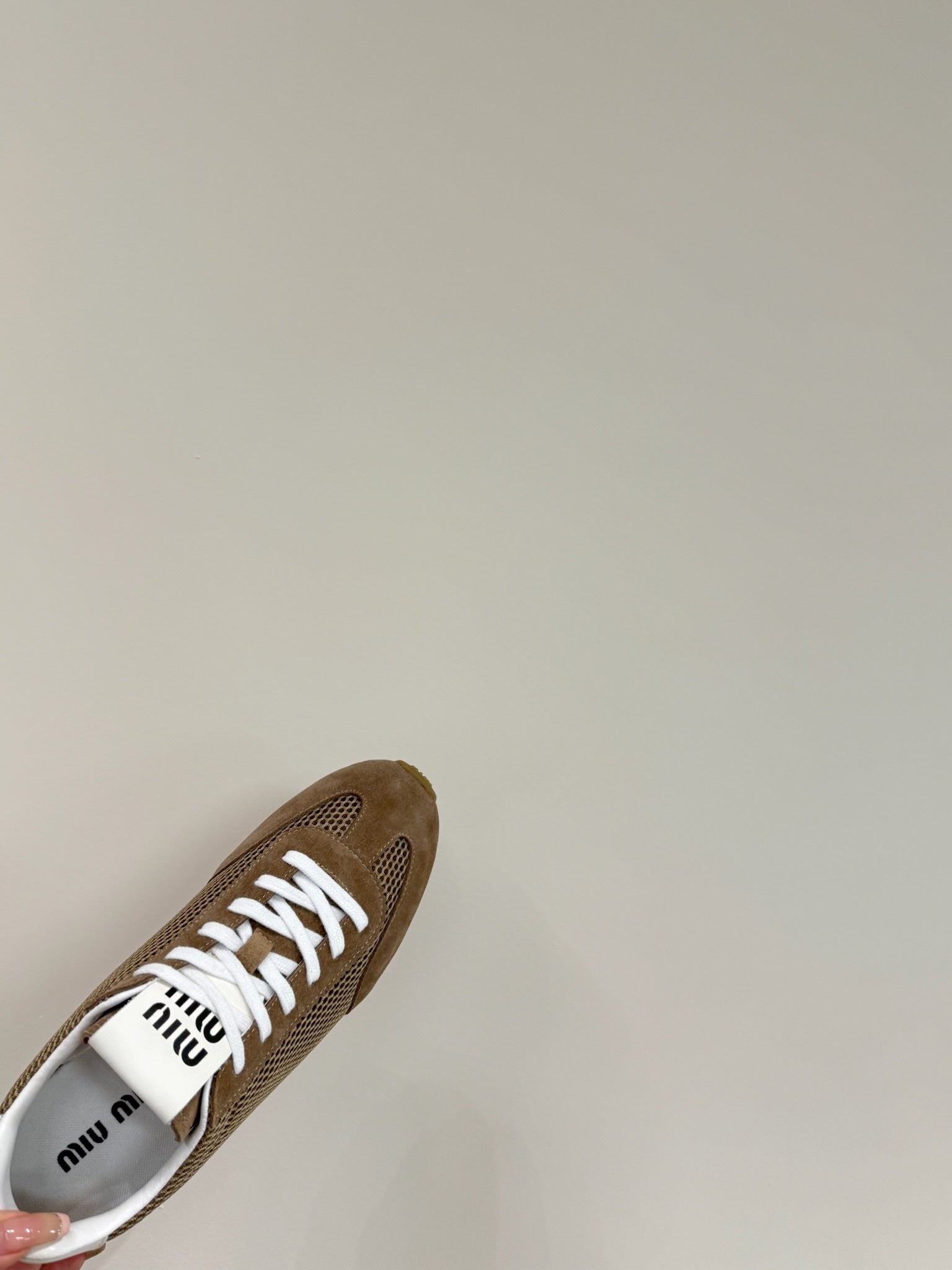 RETRO SNEAKERS IN COFFEE BROWN MESH AND SUEDE、mysite、Cacoeks