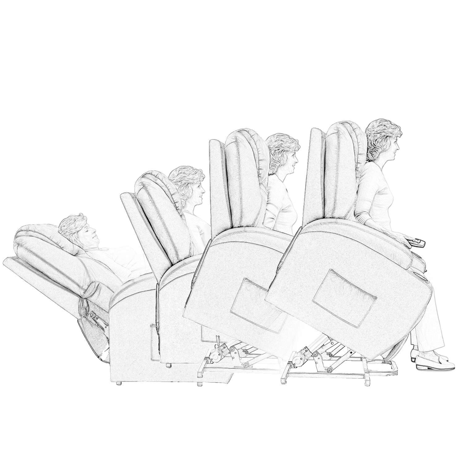 Sturdy and Functional Power Lift Recliner