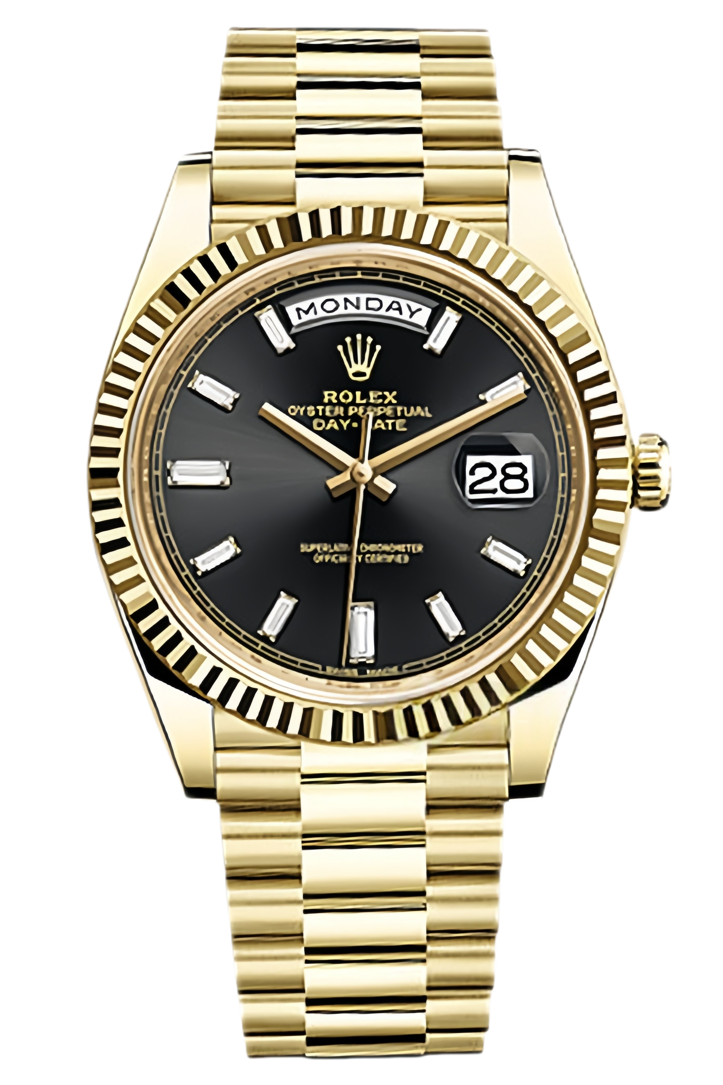 Rolex Day-Date Super Clone Swiss Replica Watch Ref M228238-0004 Black Sugar Dial 3255 Swiss Movement