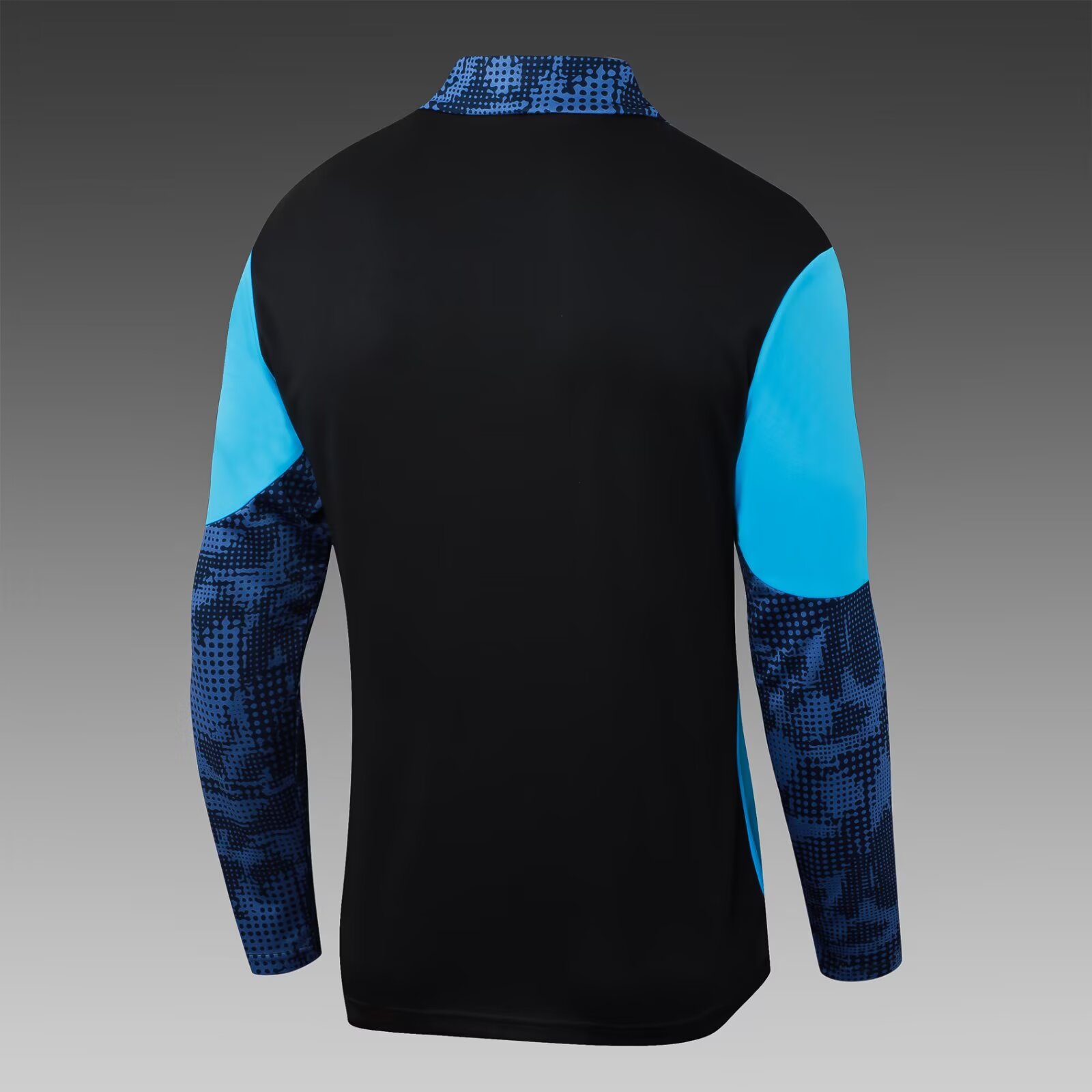 2025/2026 Olympique de Marseille Half-Pull Training Suit Blue-Black Football Jersey Set:football jersey mysite: unitedjerseyfootball 邓江浪:football