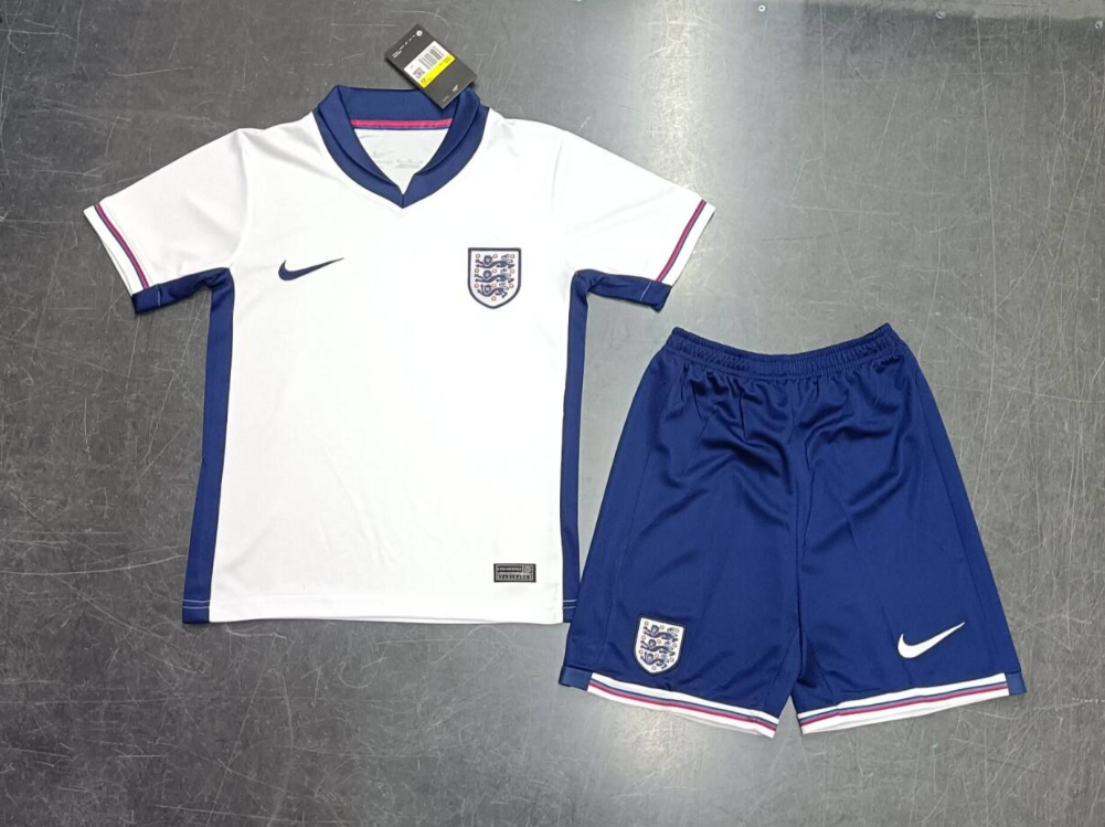 24/25 England Authentic Home Football Shirt Kids Size Suit-mysite Custom Football Kit- Nextkits