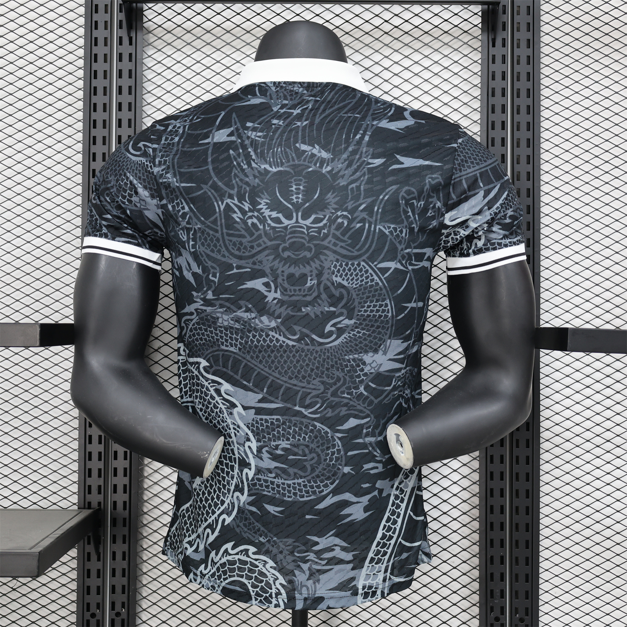 Higojerseys-Real Madrid 24-25 Black White Loong Jersey - Player Version