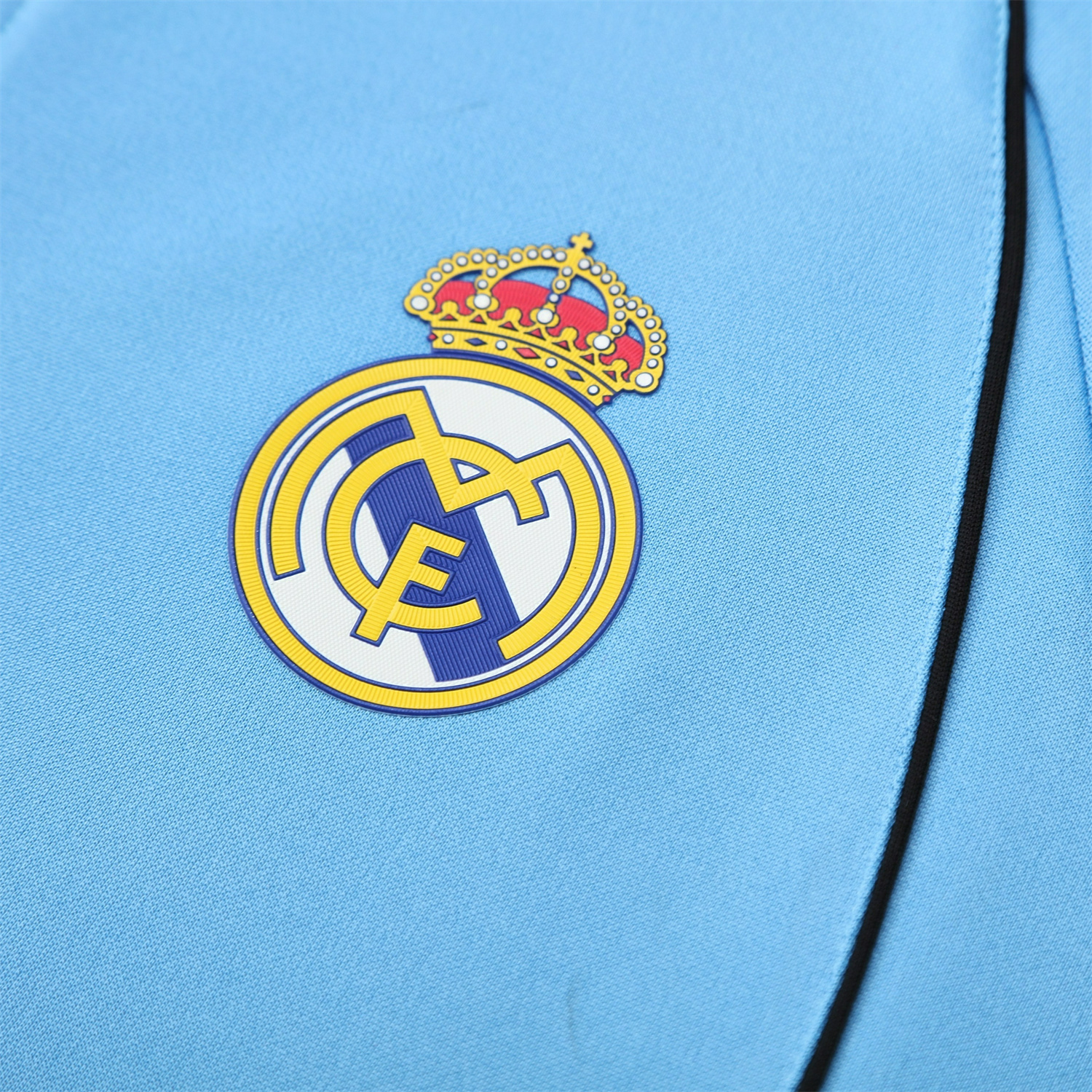 foot-Real Madrid 25-26 Jacket Training Tracksuit - Light Blue Jackets & Deep Blue Pants