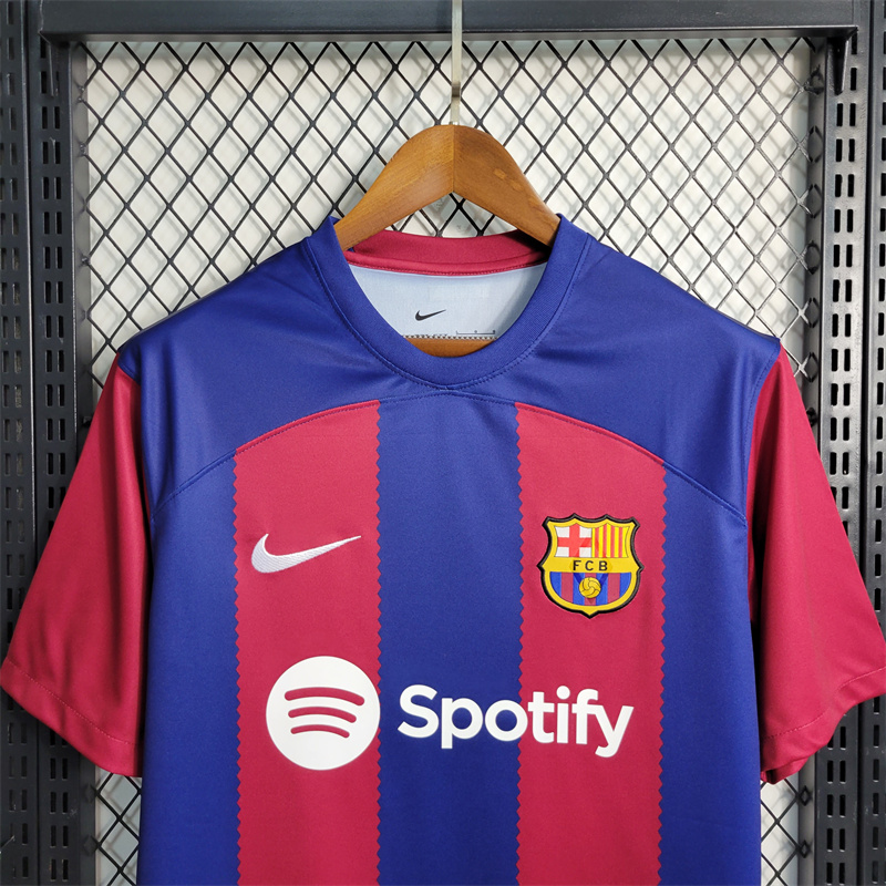 unitedfutballjersey-Barcelona 23-24 Home Jersey - Fans Version