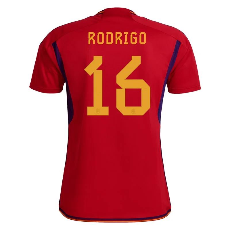 2022 Rodrigo #16 Spain Home Jersey-mysite Custom Football Kit- Nextkits