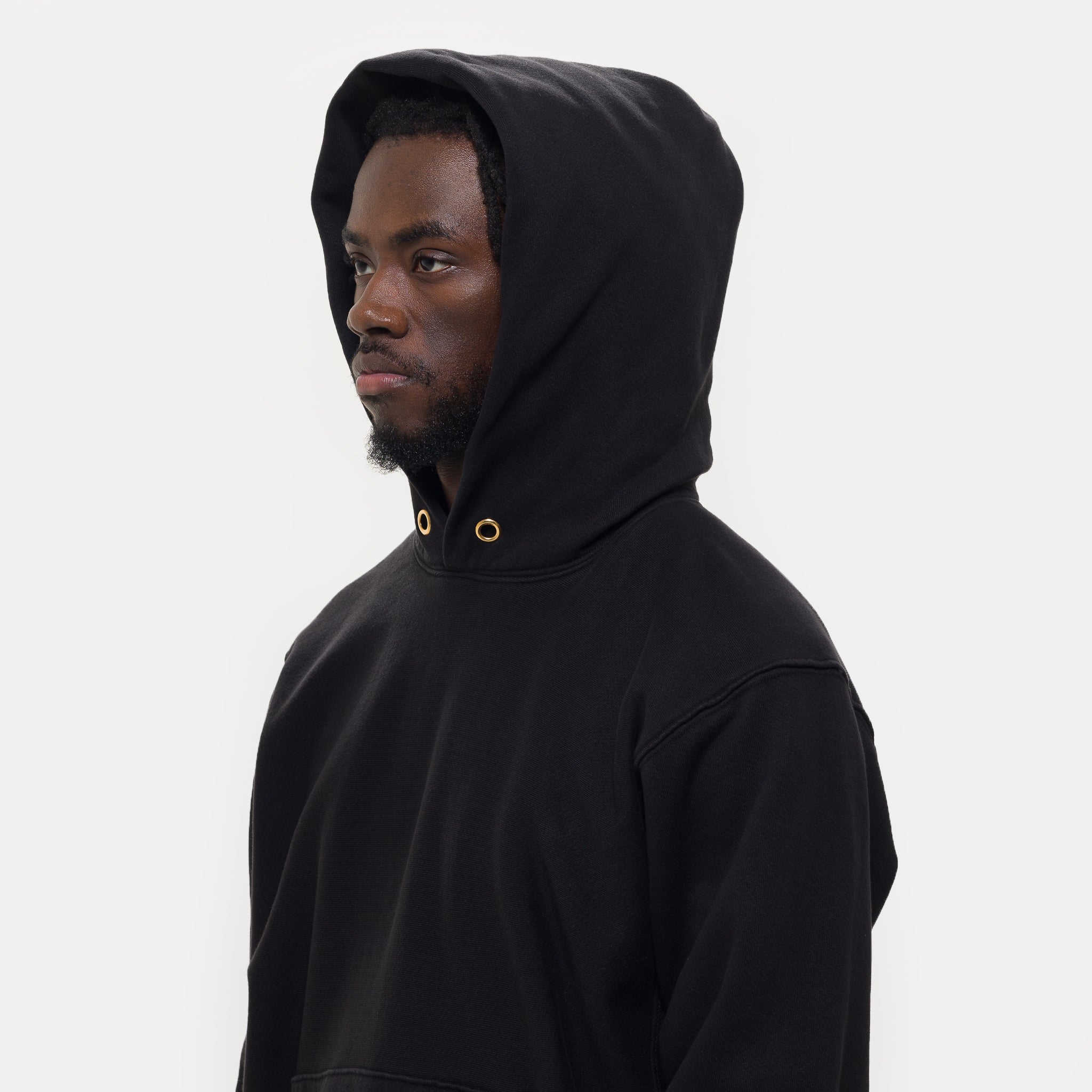 Heavyweight Hoodie in Jet Black