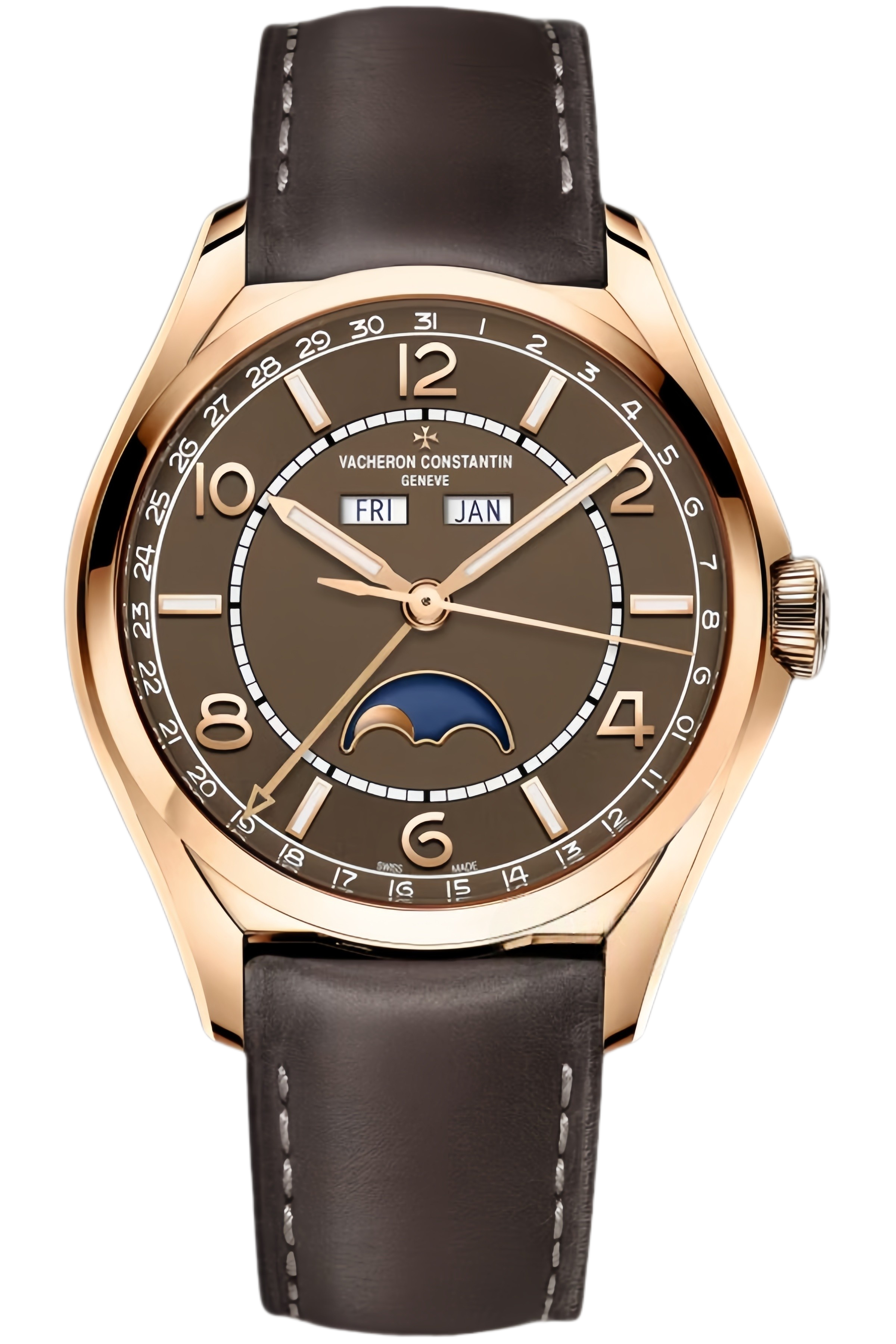 Vacheron Constantin Fiftysix Ref. 4000E/000R-B065 Super Clone Watch – Rose Gold Silver Dial Fake Replica