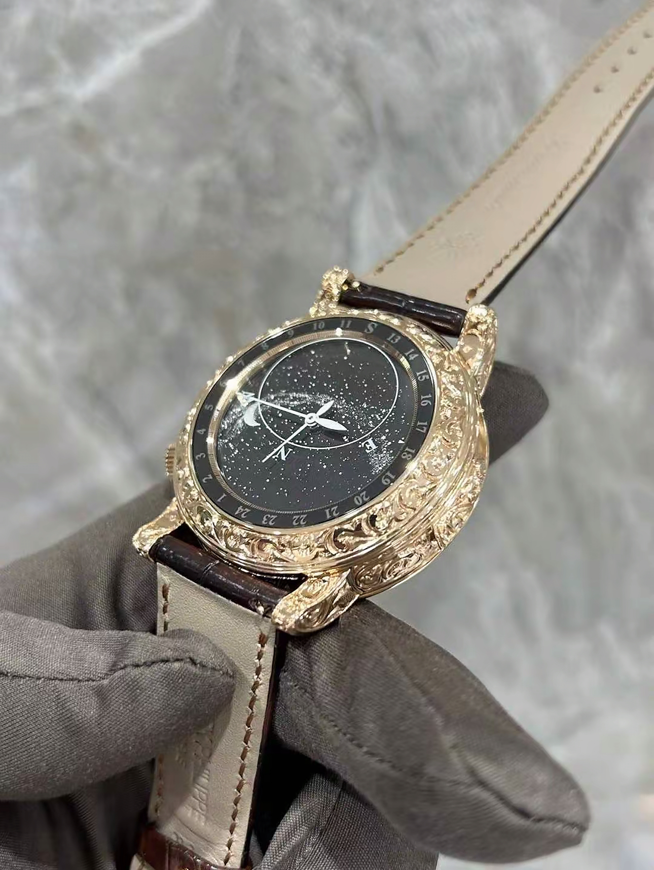 Patek Philippe Ref. 6002R-001 Super Clone Watch – Sky Moon Tourbillon Rose Gold Fake Replica