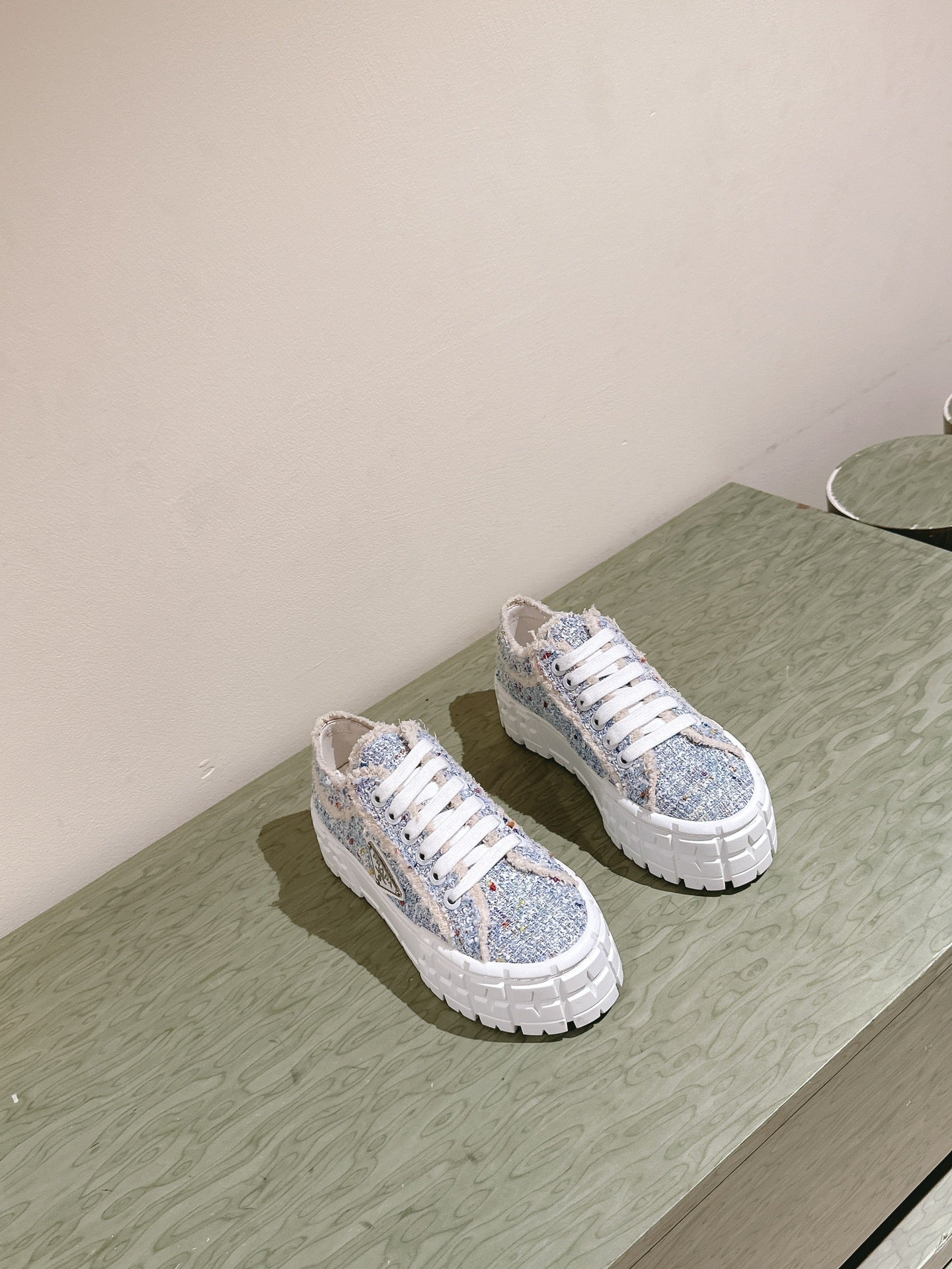 PRA DOUBLE WHEEL RE-NYLON GABARDINE SNEAKERS SKY FABRIC、mysite、Cacoeks