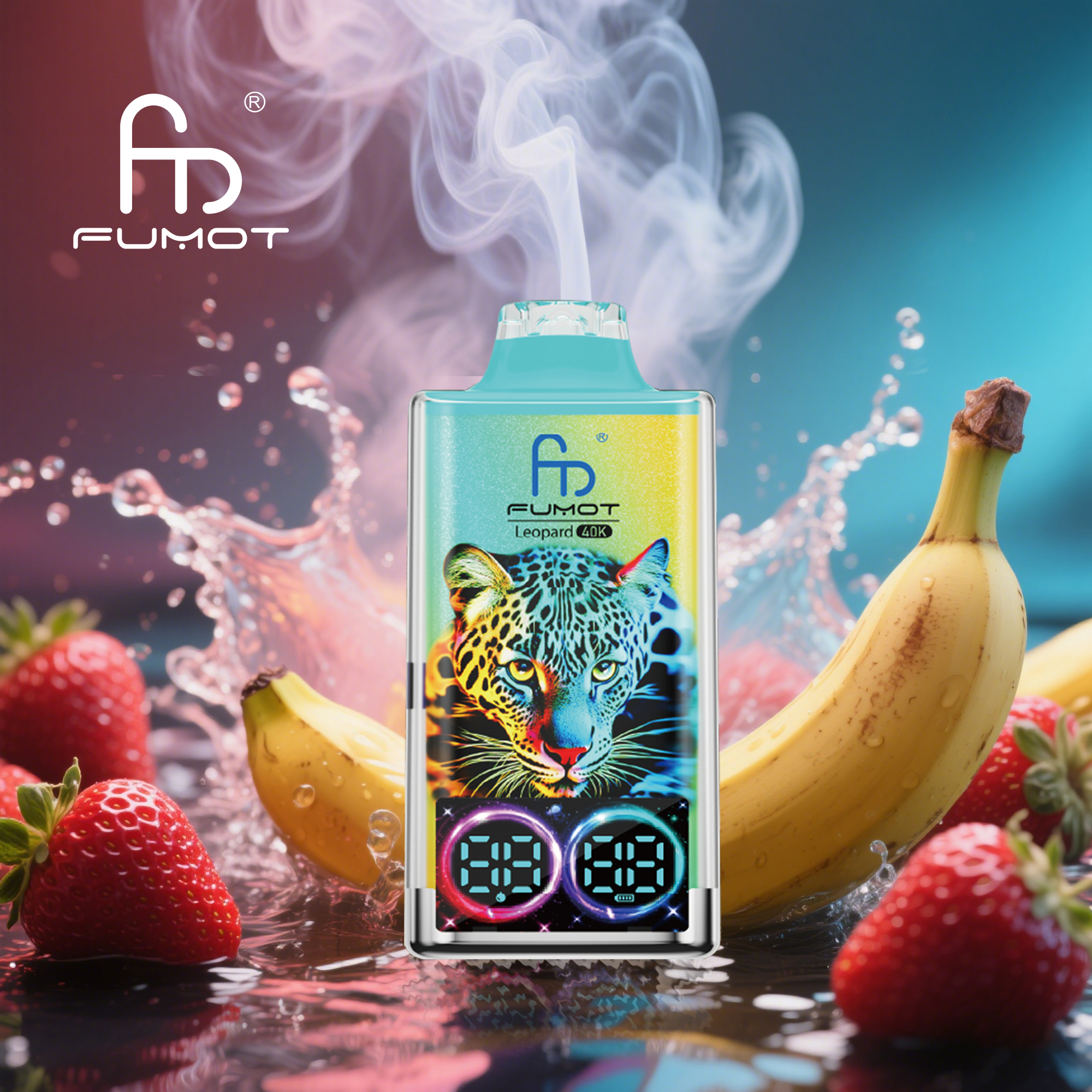  Fumot Leopard 40000 40K Puffs Original Edition Dual Mesh LCD Display Disposable Vapevpae005 vapeing vape