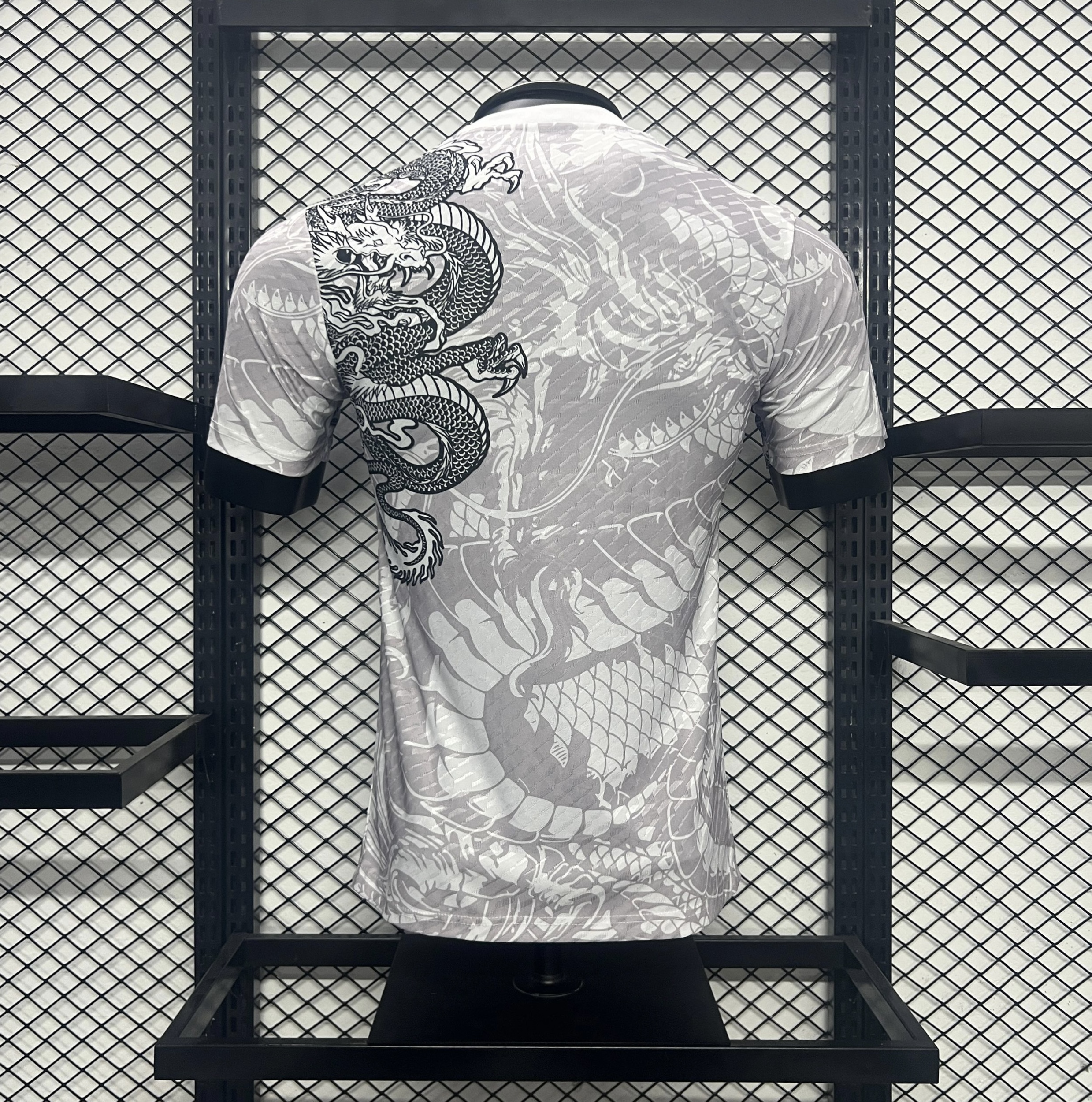 JerseysGala.com | Real Madrid 24-25 Black Dragon Special Edition Gray Jersey - Player Version -Customize Name, Number and Patch | Worldwide Shipping