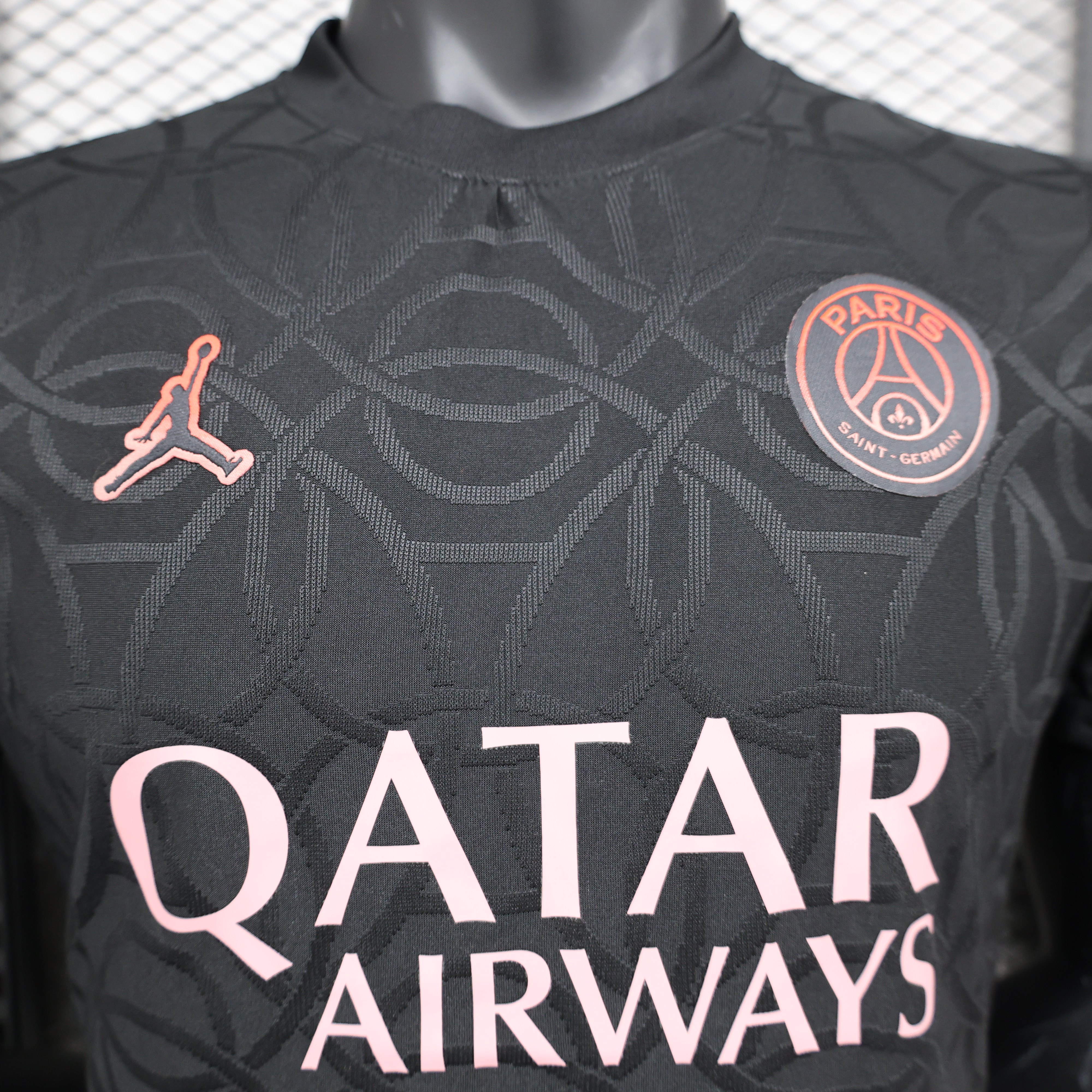 Higojerseys-Paris Saint-Germain PSG X JD 24-25 Third Pre-Match Black Jersey - Player Version