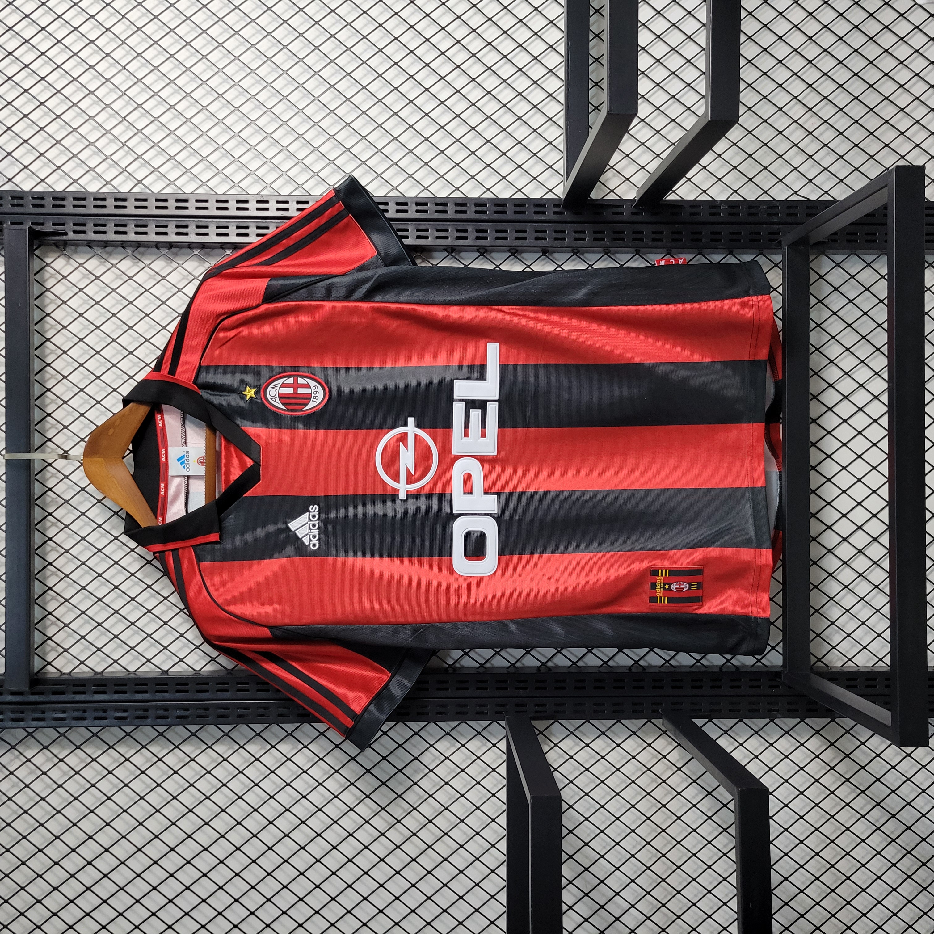 JerseysGala.com | Retro AC Milan 98-99 Home Stadium Jersey -Customize Name, Number and Patch | Worldwide Shipping