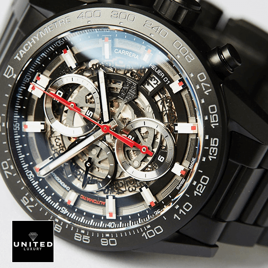 Tag Heuer Carrera 01 Black Replica white background