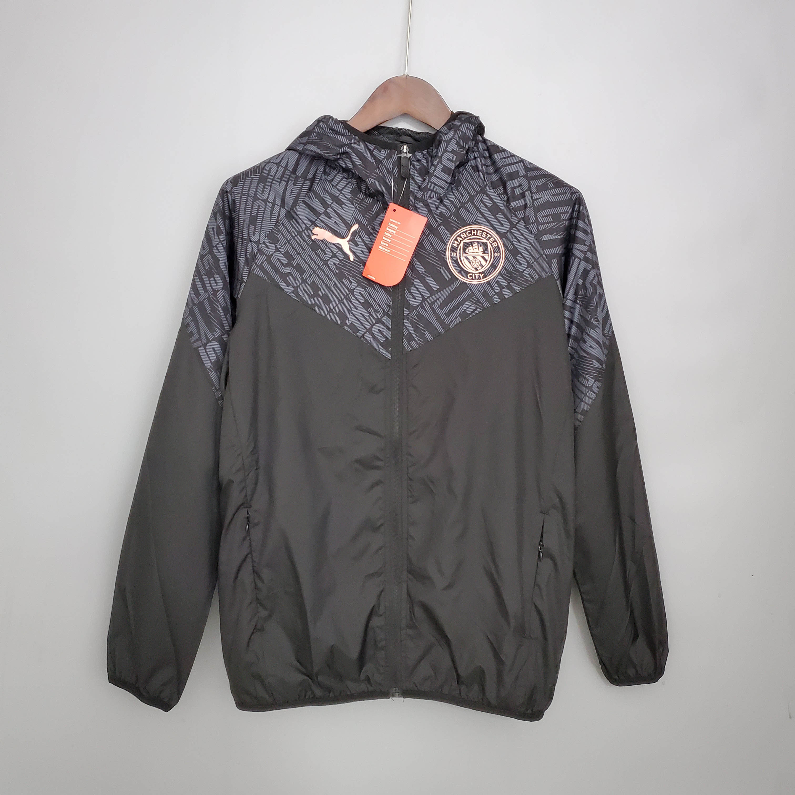 2021/2022 Manchester City Jersey Windbreaker Black:football jersey mysite: unitedjerseyfootball 邓江浪:football