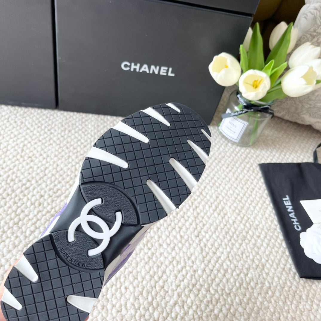 CC SNEAKER IN IRIS PURPLE WOOL TWEED AND SUEDE、mysite、Cacoeks