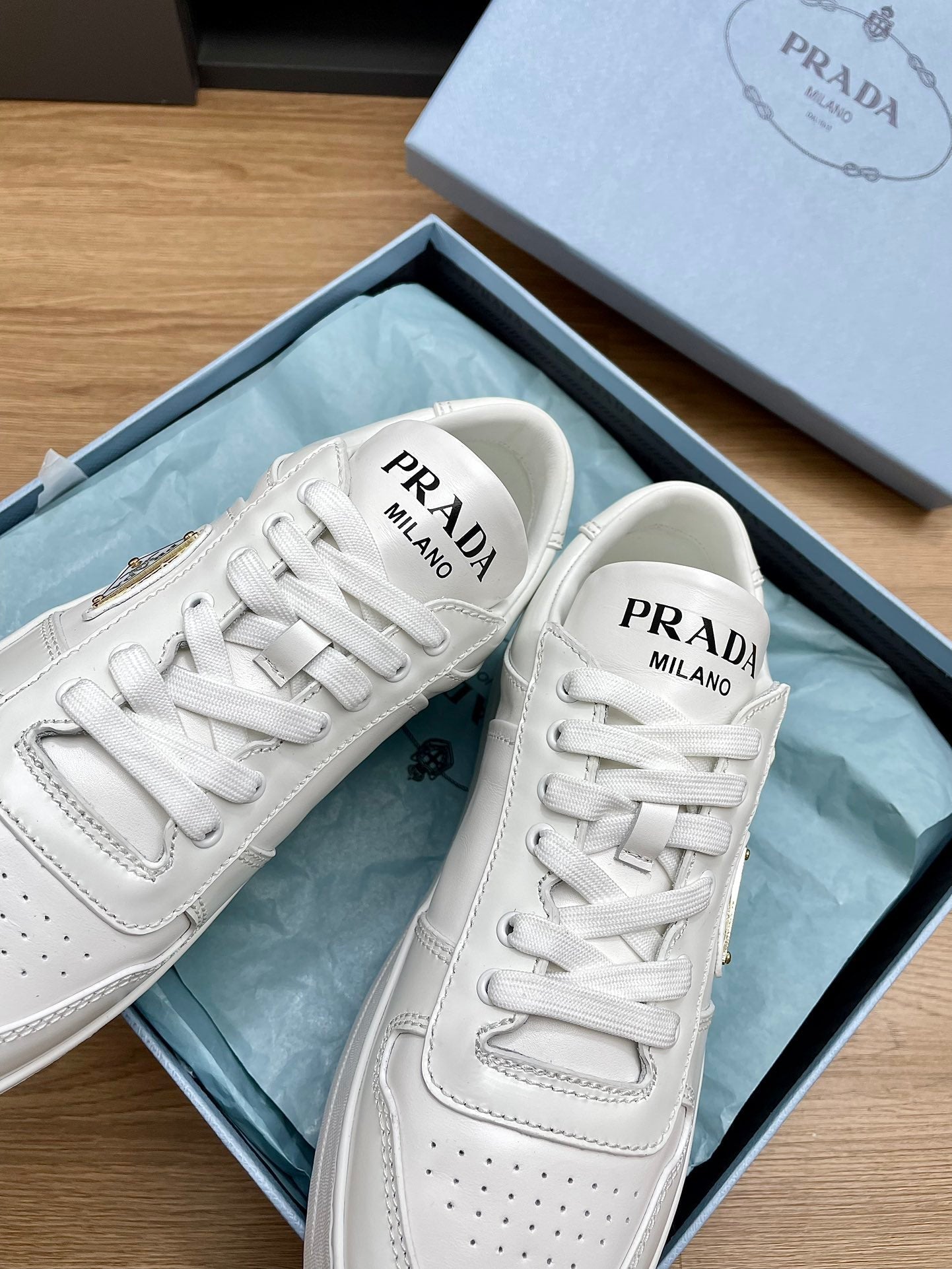 PRA DOWNTOWN BOLD SNEAKERS WHITE CALFSKIN、mysite、Cacoeks