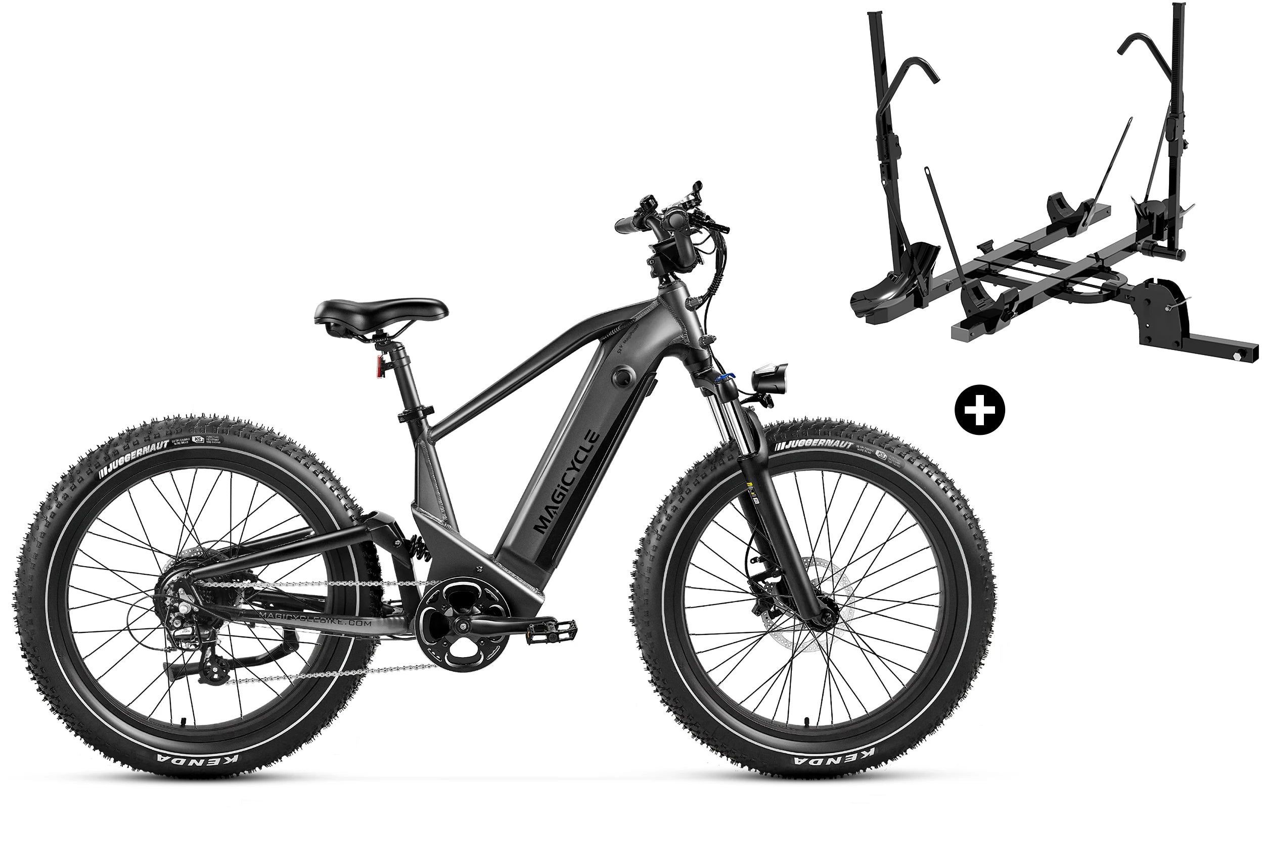 Bundle Sale - Magicycle Deer Step-over E-Bike With A Hitch Bike Rack、mySite、bearsvspackers