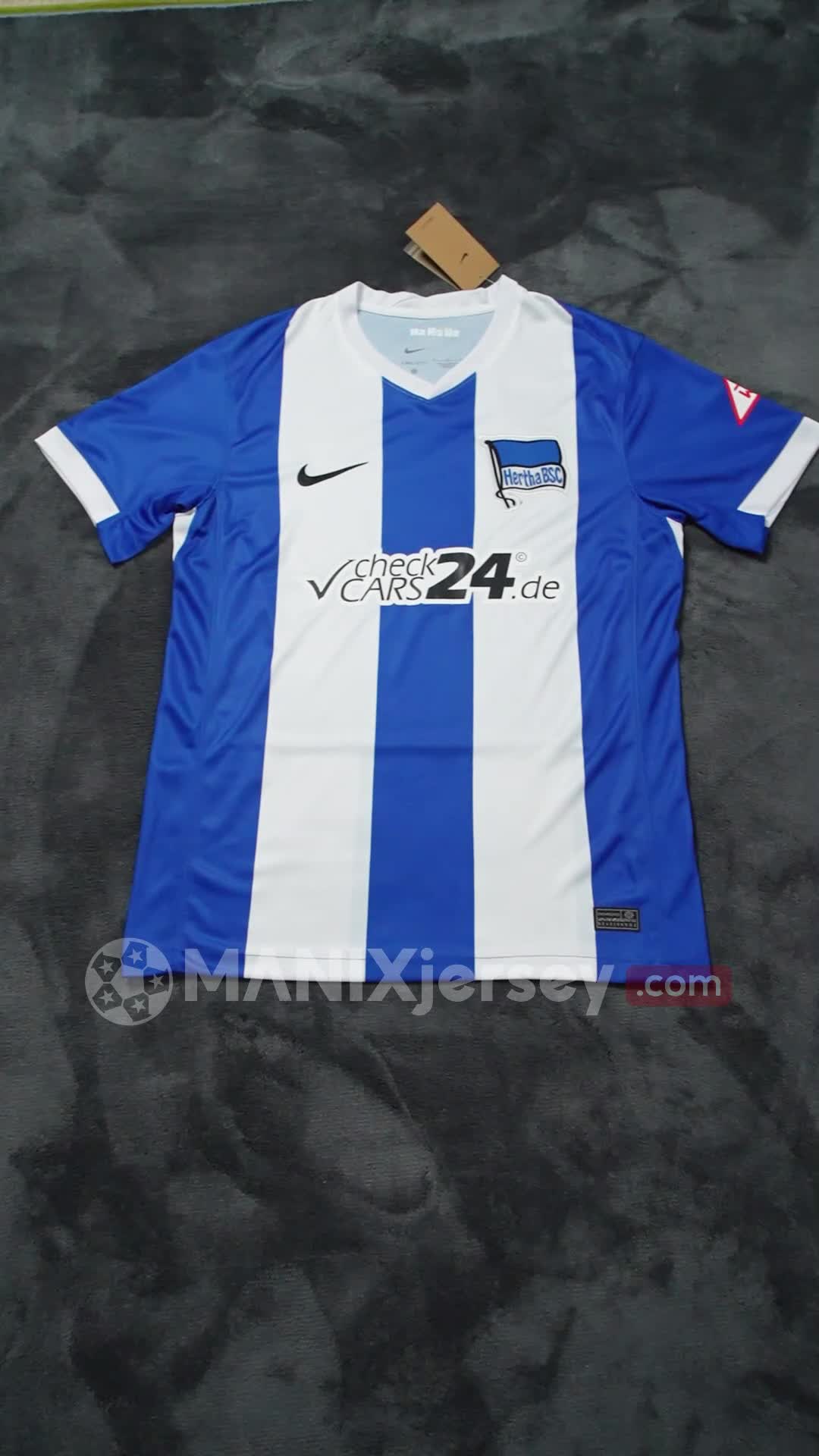 ManixJersey.com | Hertha BSC 24-25 Home Stadium Jersey - Fans Version -Customize Name, Number and Patch | Worldwide Shipping