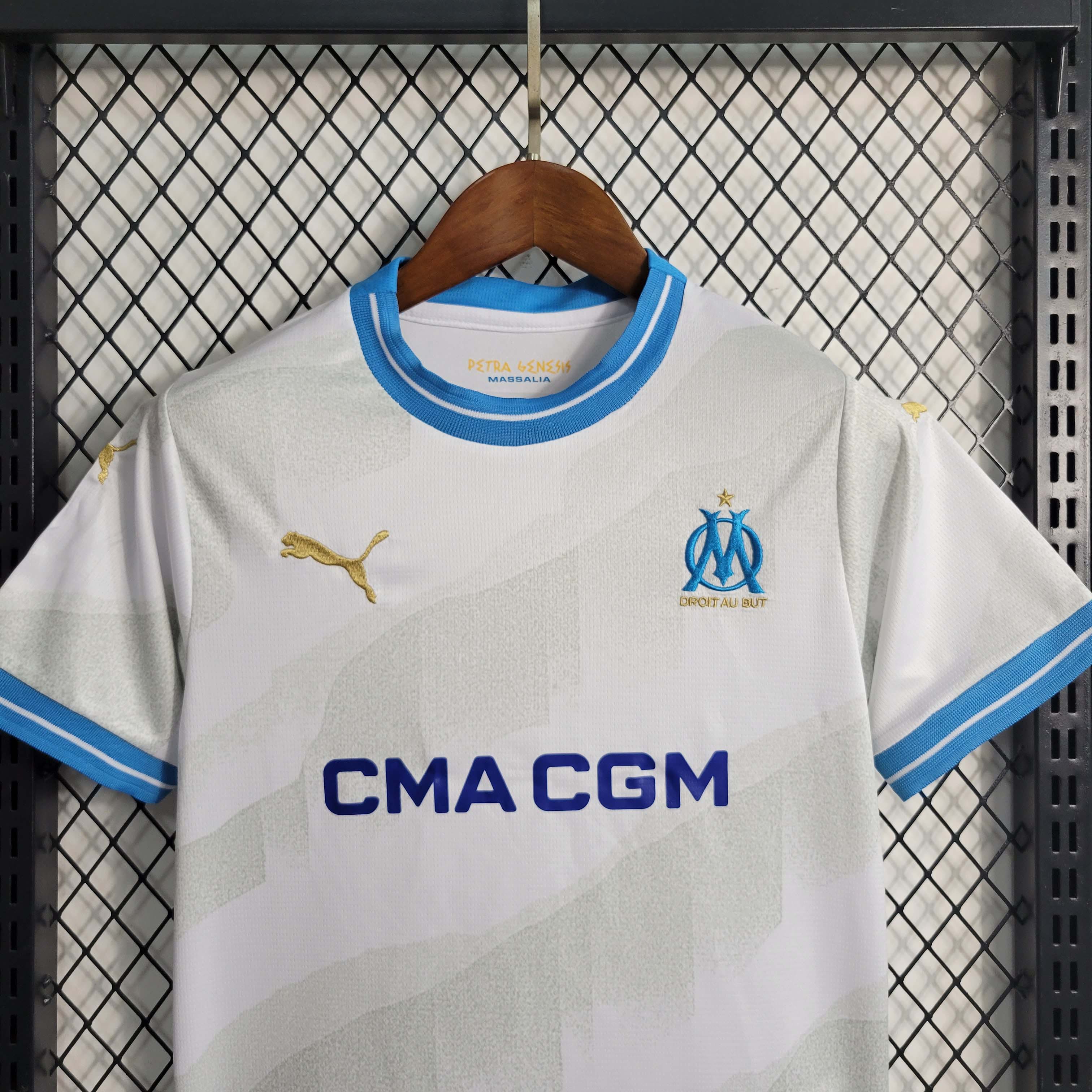 2023/2024 Olympique de Marseille Home Football Shirt 1:1 Thai Quality Kids Size:football jersey mysite: unitedjerseyfootball 邓江浪:football