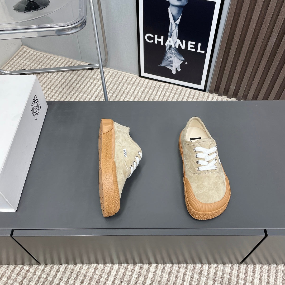 TERRA VULCA LACE-UP SNEAKER IN SAND BROWN SUEDE、mysite、Cacoeks