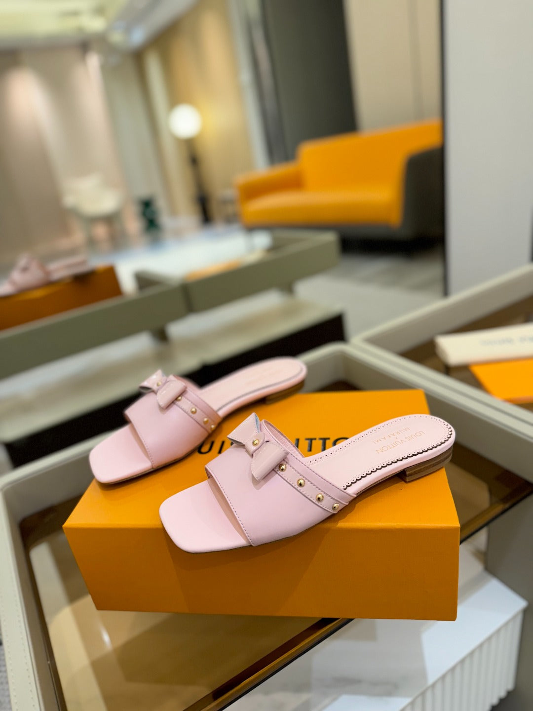 LV X TM 6AM FLAT MULE IN BABY PINK CALFSKIN、mysite、Cacoeks