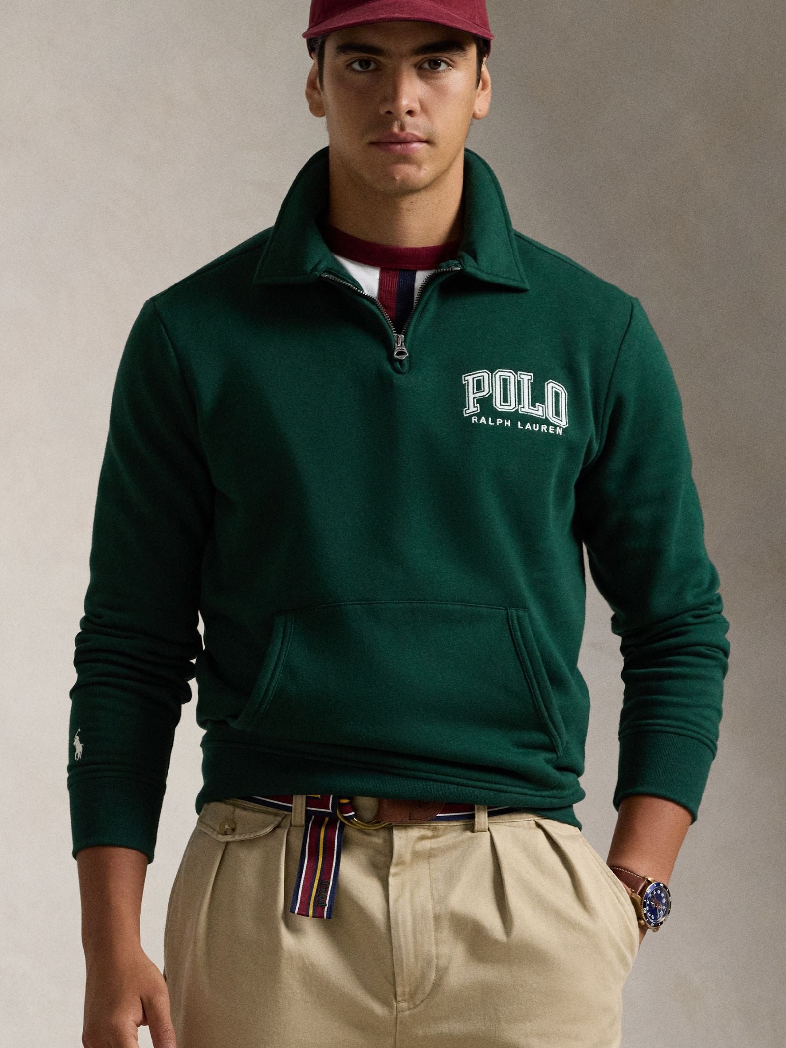 Graphic 1/4 Zip Sweatshirt