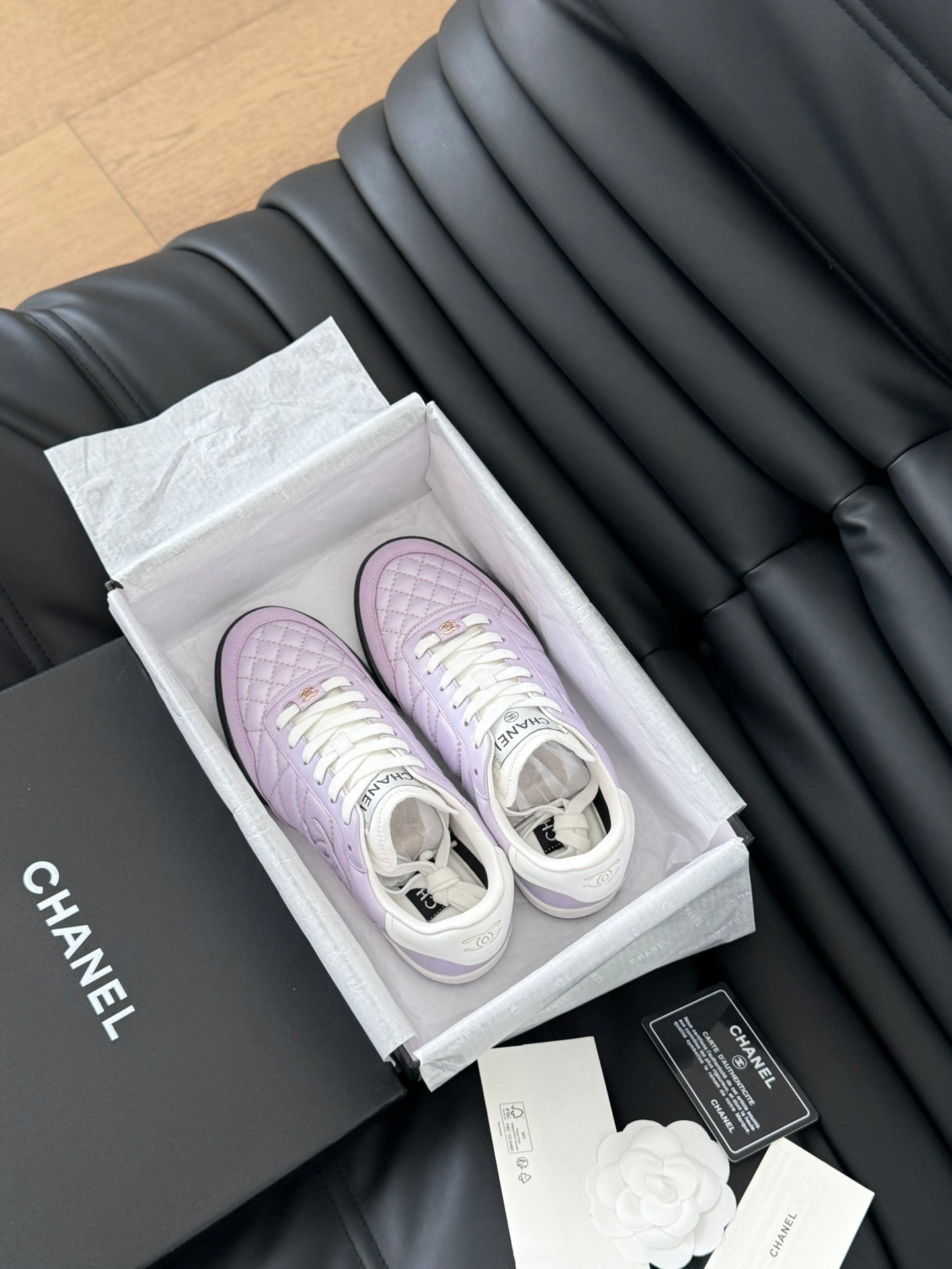 CC SNEAKER IN PALE PURPLE MIX WHITE EMBROIDERED LAMBSKIN、mysite、Cacoeks