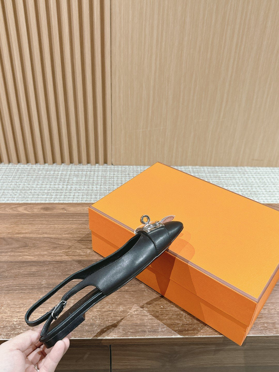 Innocente Slingback Suede Goatskin Black、mysite、Cacoeks