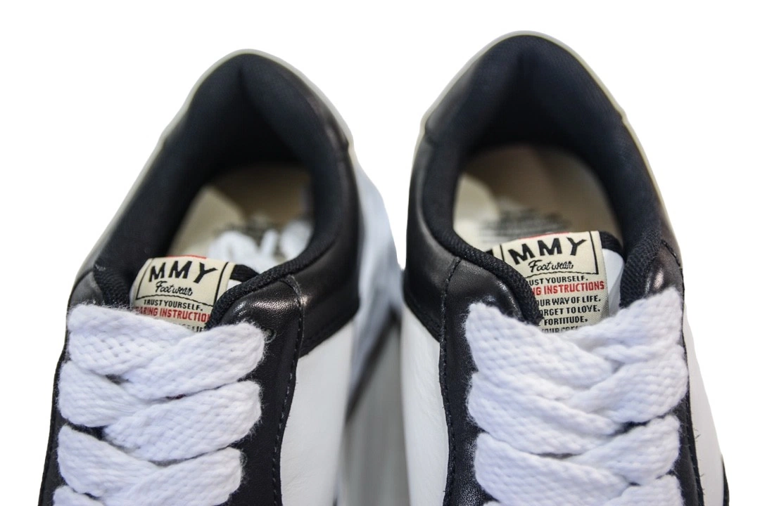 Maison Mihara Yasuhiro Wayne OG Sole Leather Low-top Sneaker Black White、mysite、Cacoeks