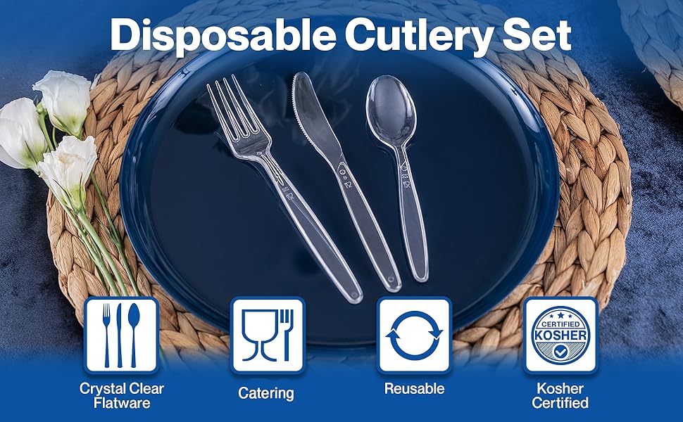 Sapphire Disposable Plastic Cutlery 