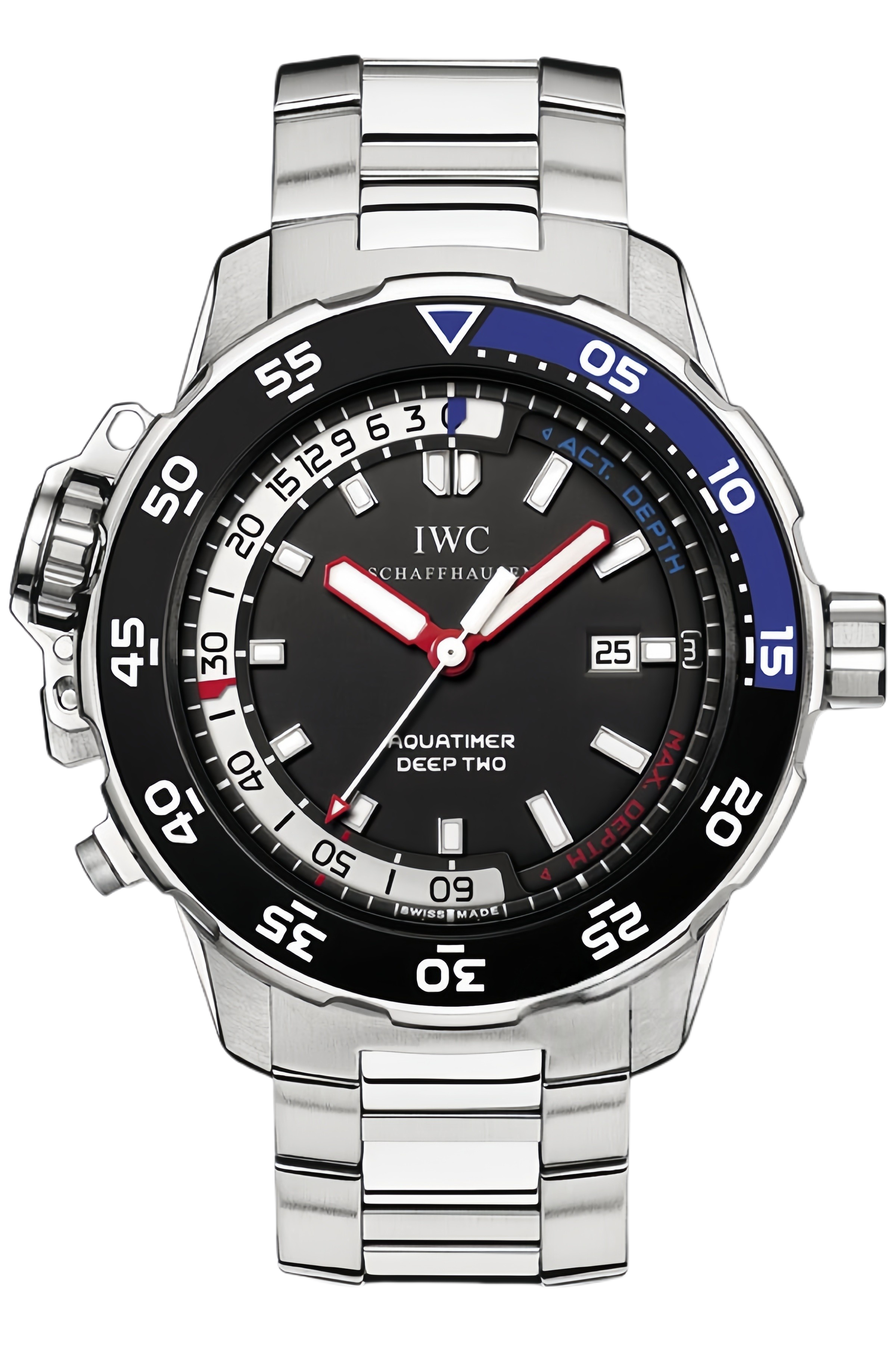 IWC Aquatimer Ref. IW354701 Super Clone Watch – Stainless Steel Black Dial Automatic Dive Fake Replica