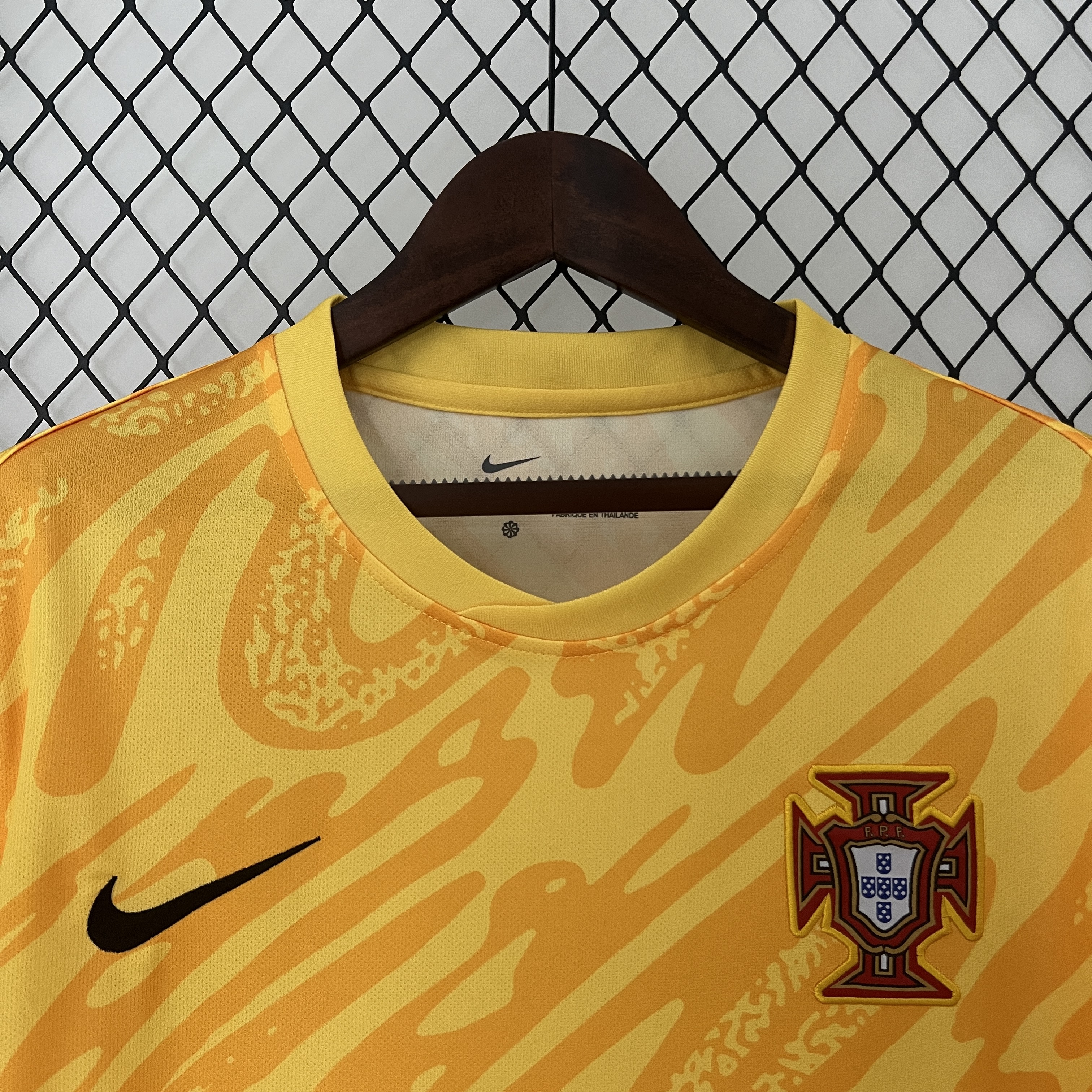 Higojerseys-Portugal 2024 Yellow Goalkeeper Jersey - Fans Version