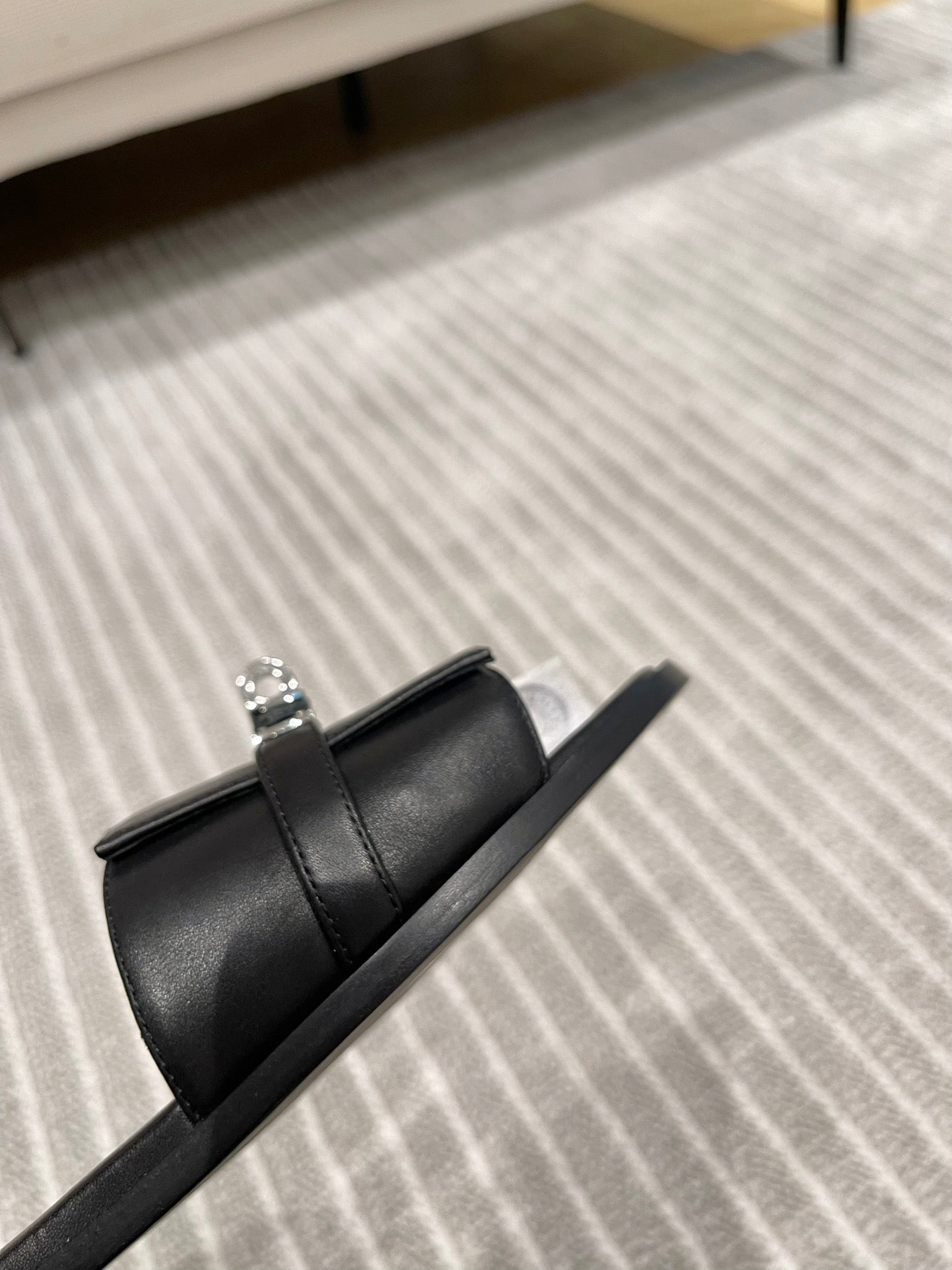 GABRIEL SANDAL BLACK CALFSKIN、mysite、Cacoeks