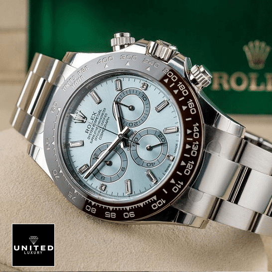 Rolex Daytona Cosmograph 116506 Blue Dial Oyster 4 Rolex Daytona Cosmograph 116506 S.Steel Oyster Bracelet Black Bezel