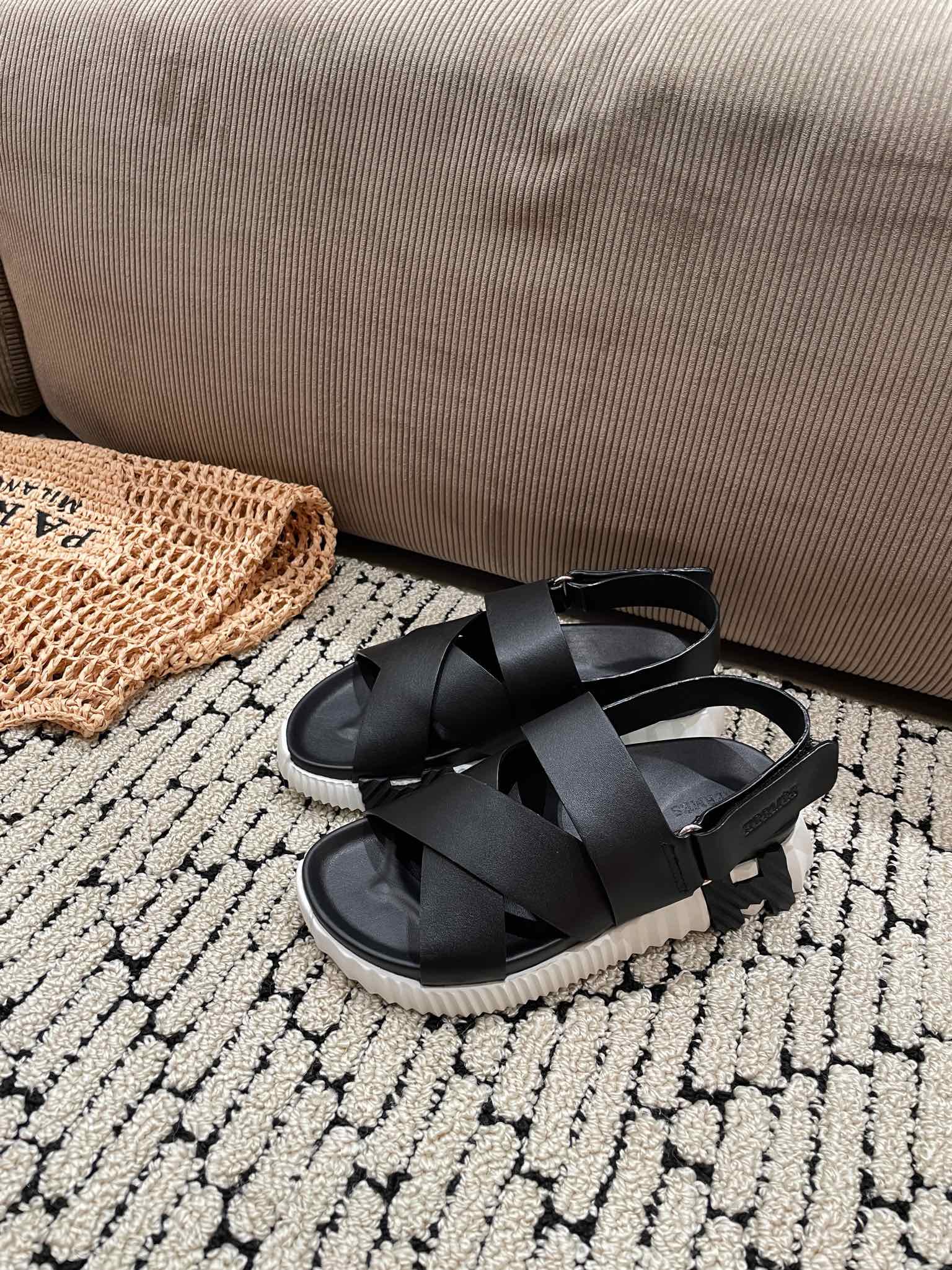 ELECTRIC SANDAL BLACK CALFSKIN、mysite、Cacoeks