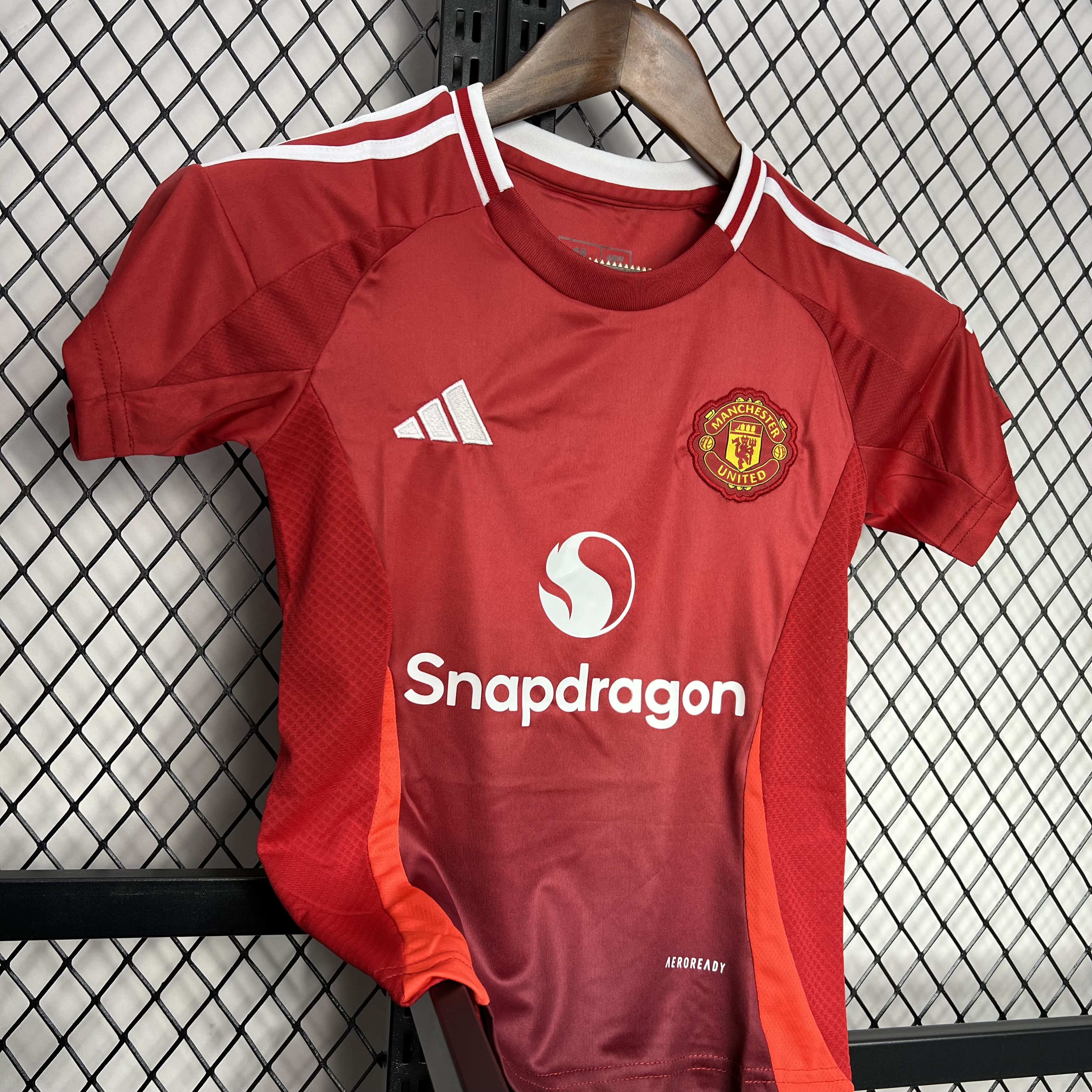 JerseysGala.com | Manchester United 24-25 Home Stadium Kids Kit -Customize Name, Number and Patch | Worldwide Shipping