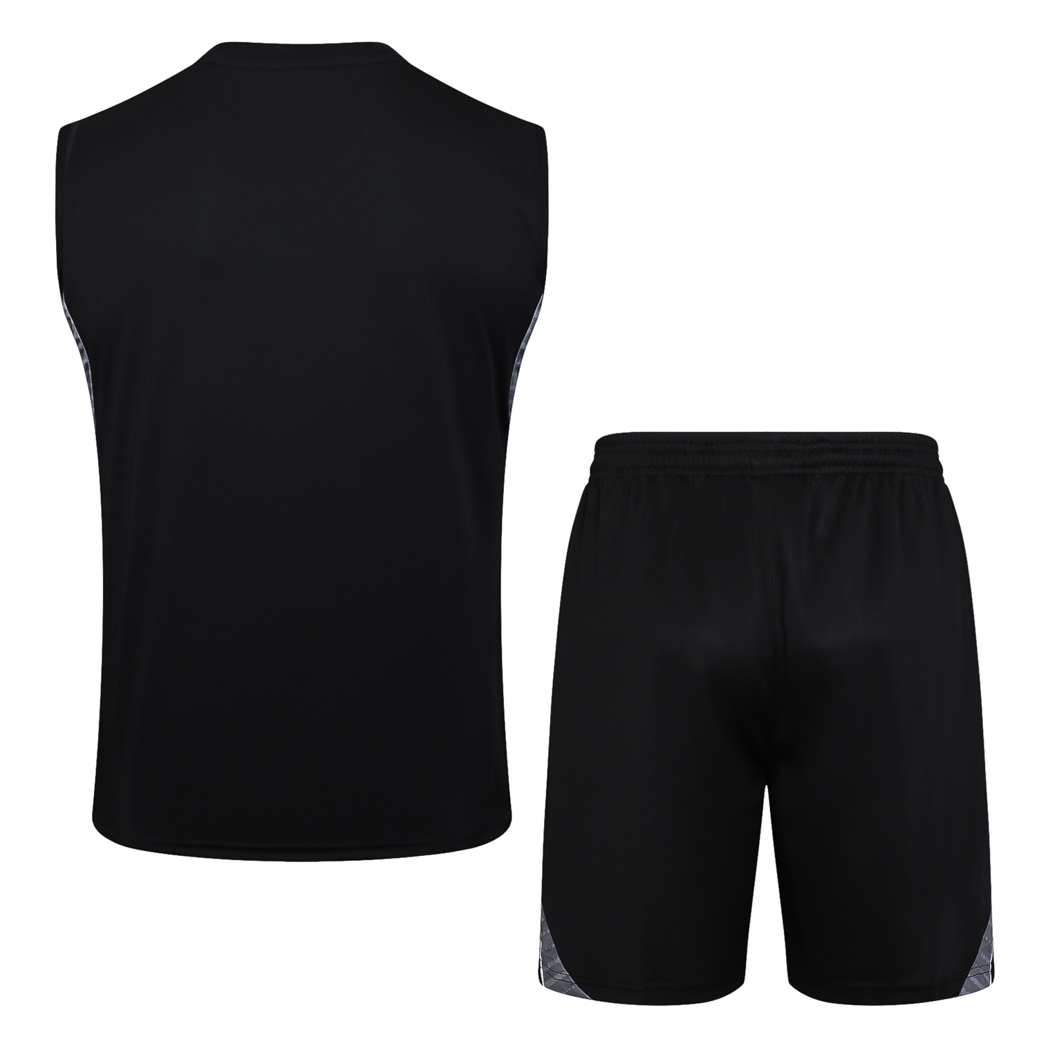 UltraTrikot-Real Madrid 25-26 Vest Training Set - Black Vest and Black Shorts