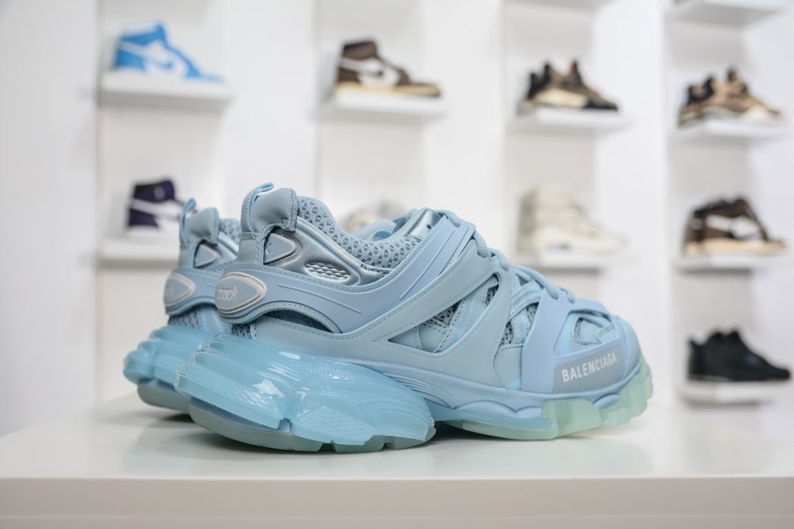 Balenciaga Track Trainer Clear Sole Light Blue、mysite、Cacoeks