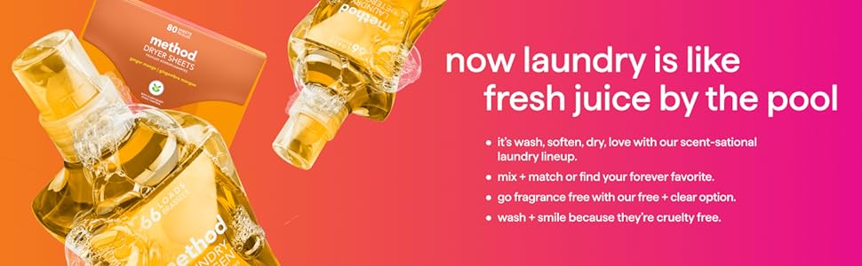 laundry detergent, dryer sheets, fragrance boosters