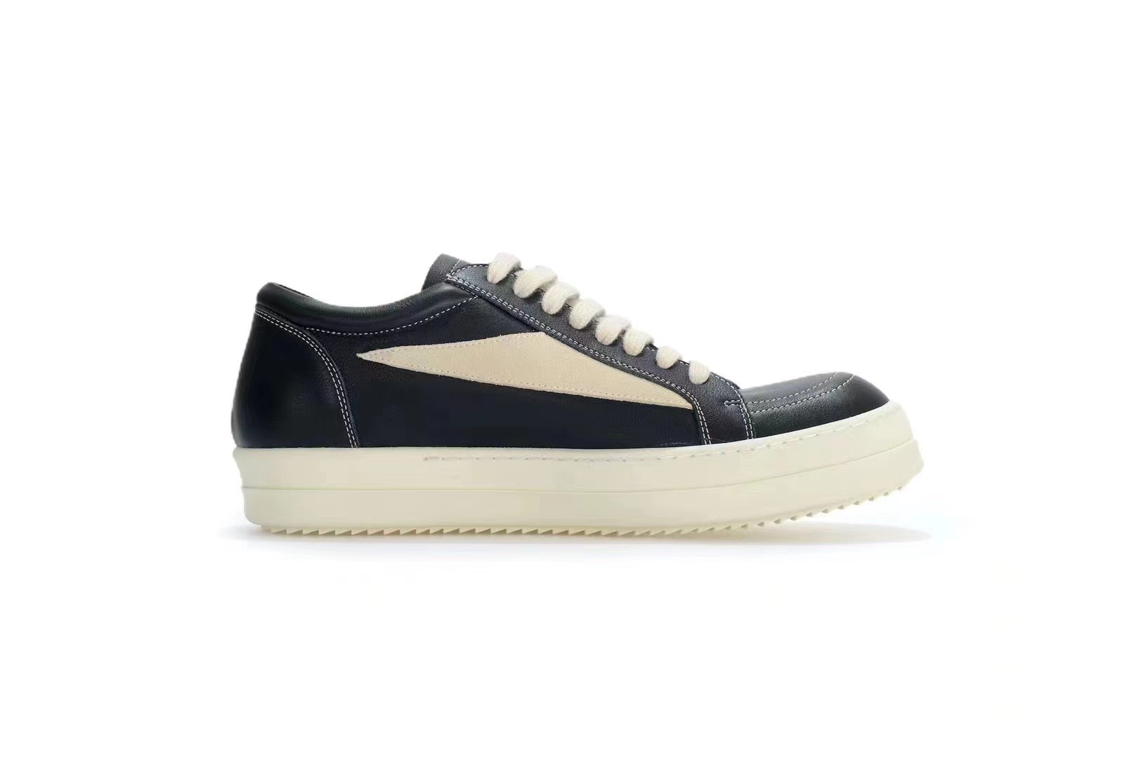 Rick Owens Vintage Sneaks in Black Leather、mysite、Cacoeks