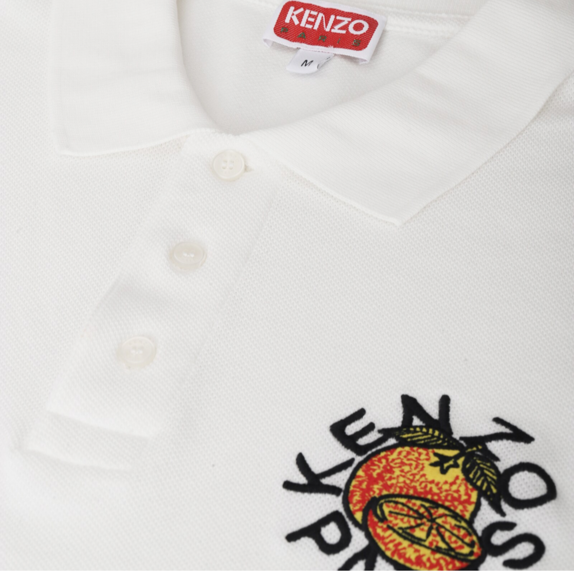 Kenzo White Kenzo Orange Slim-Fit Polo、mysite、Cacoeks
