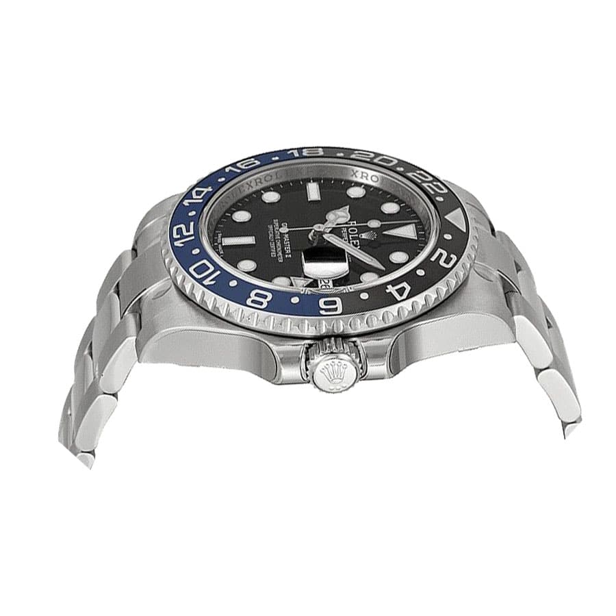 rolex gmt master ii black dial batman bezel 116710blnr replica