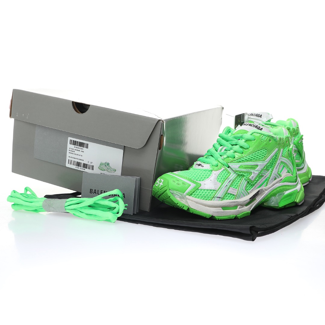 Balenciaga Runner Trainer Fluo Green、mysite、Cacoeks