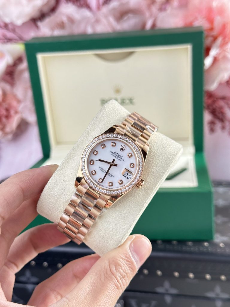Đồng Hồ Rolex DateJust 278285 Replica 11 Nữ Đính Đá Swarovski 31mm (2)
