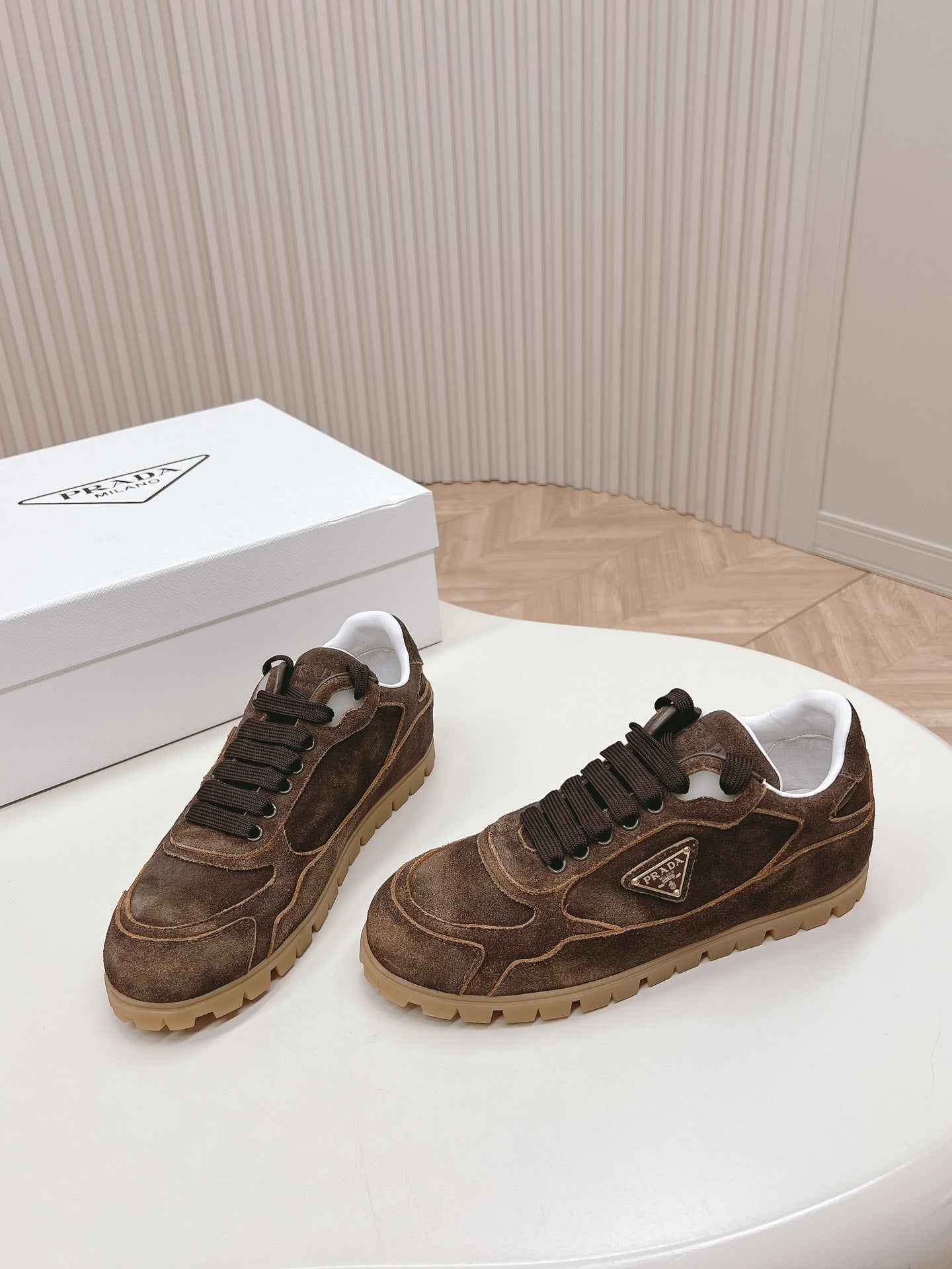 PRA FADED SUEDE SNEAKERS CHOCOLATE、mysite、Cacoeks
