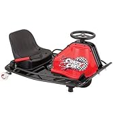 Razor Crazy Cart - 24V Electric Drifting Go Kart - Variable Speed, Up to 12 mph, Drift Bar for Co...